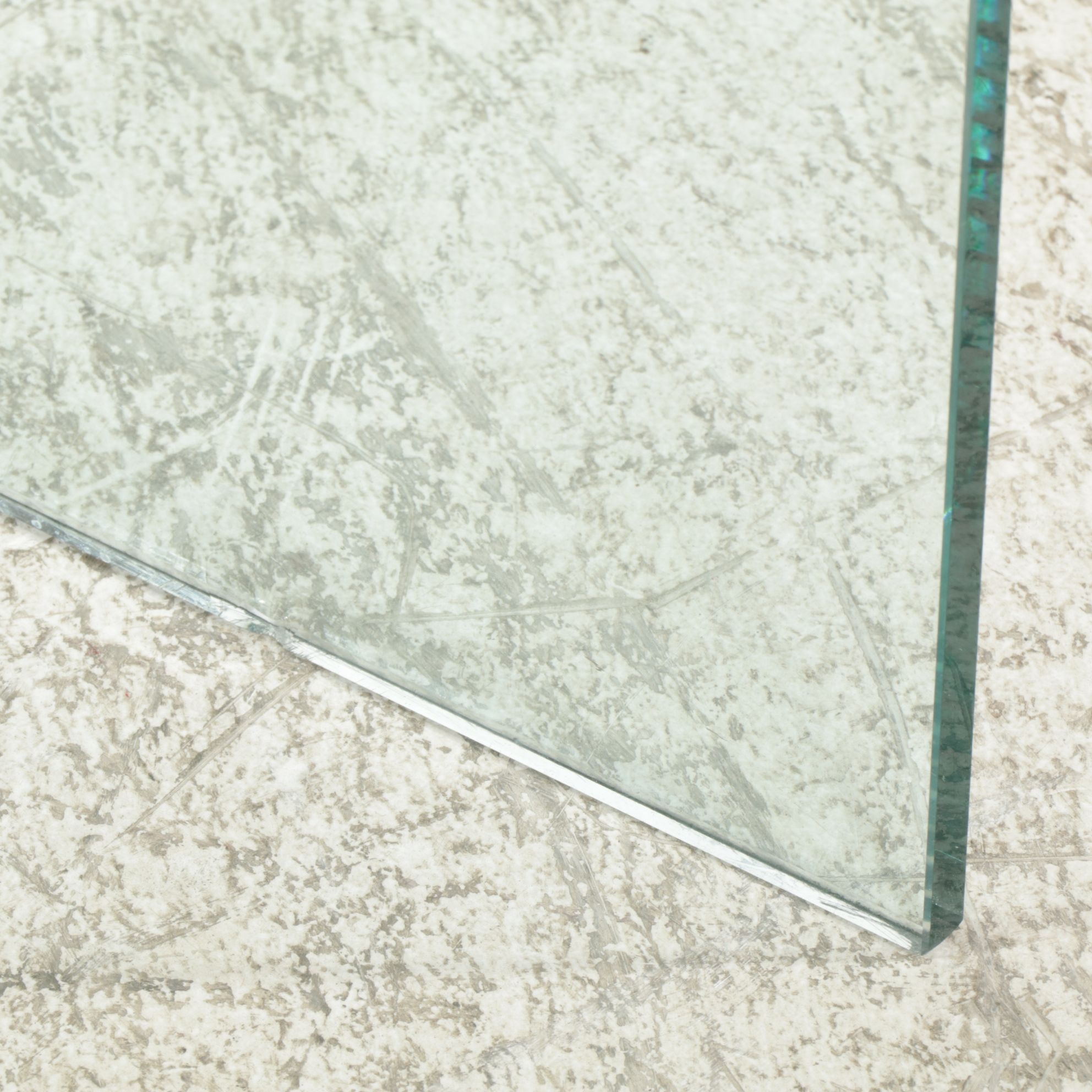 Glass Chrome Waterfall Coffee Table, Late 20th Century