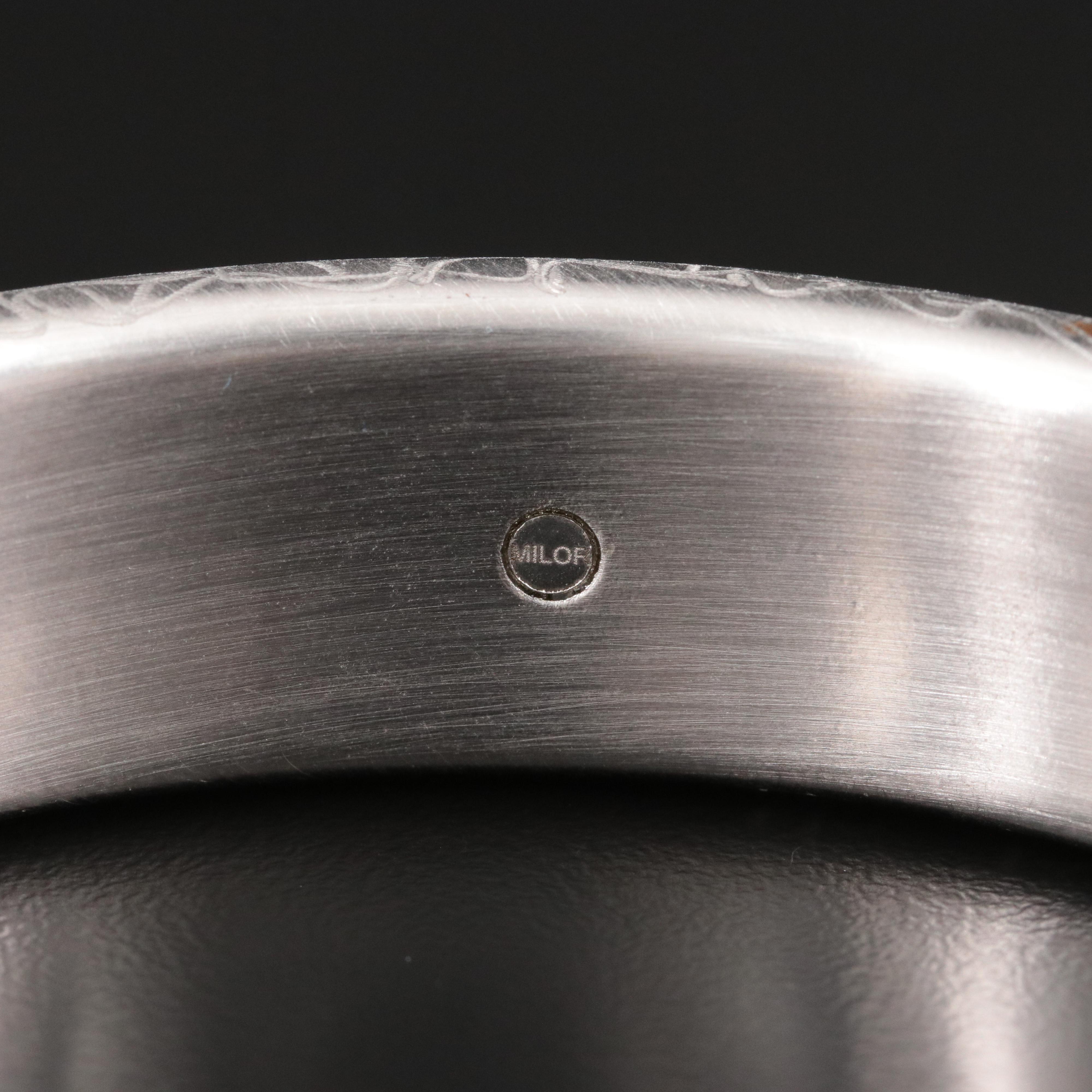 14K Milor Electroformed Bangle Bracelet