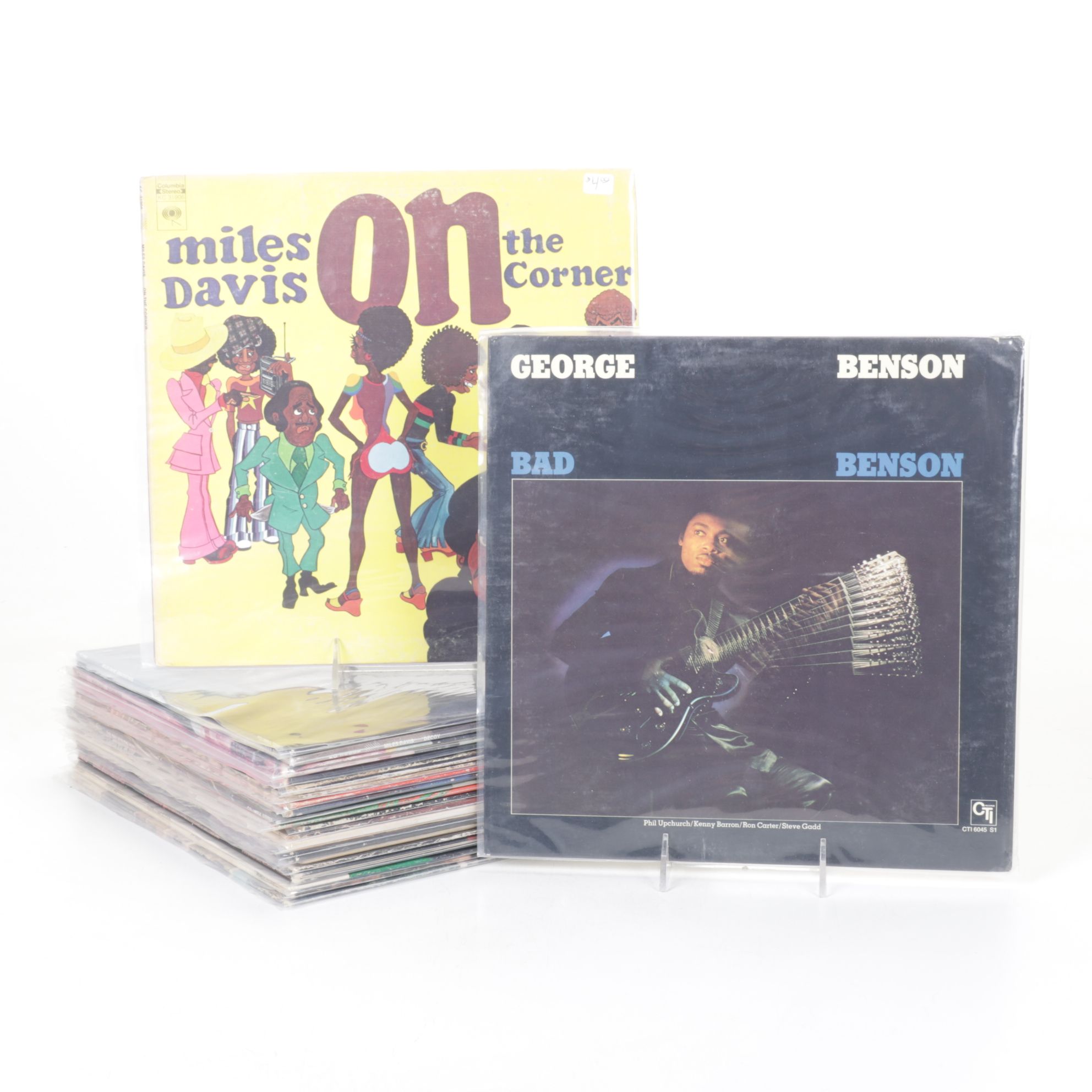 Miles Davis and George Benson Collection of Vinyl Record Albums