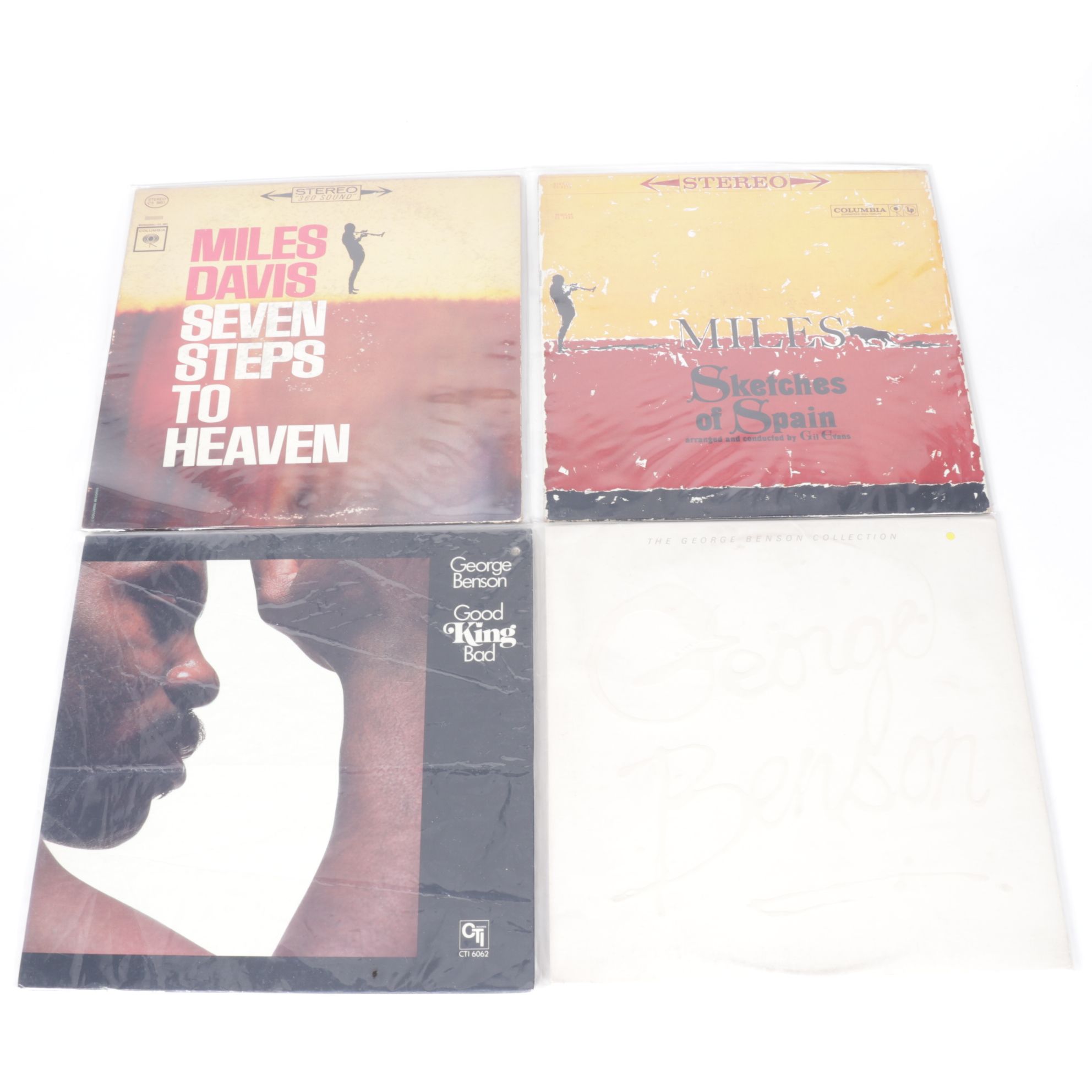Miles Davis and George Benson Collection of Vinyl Record Albums