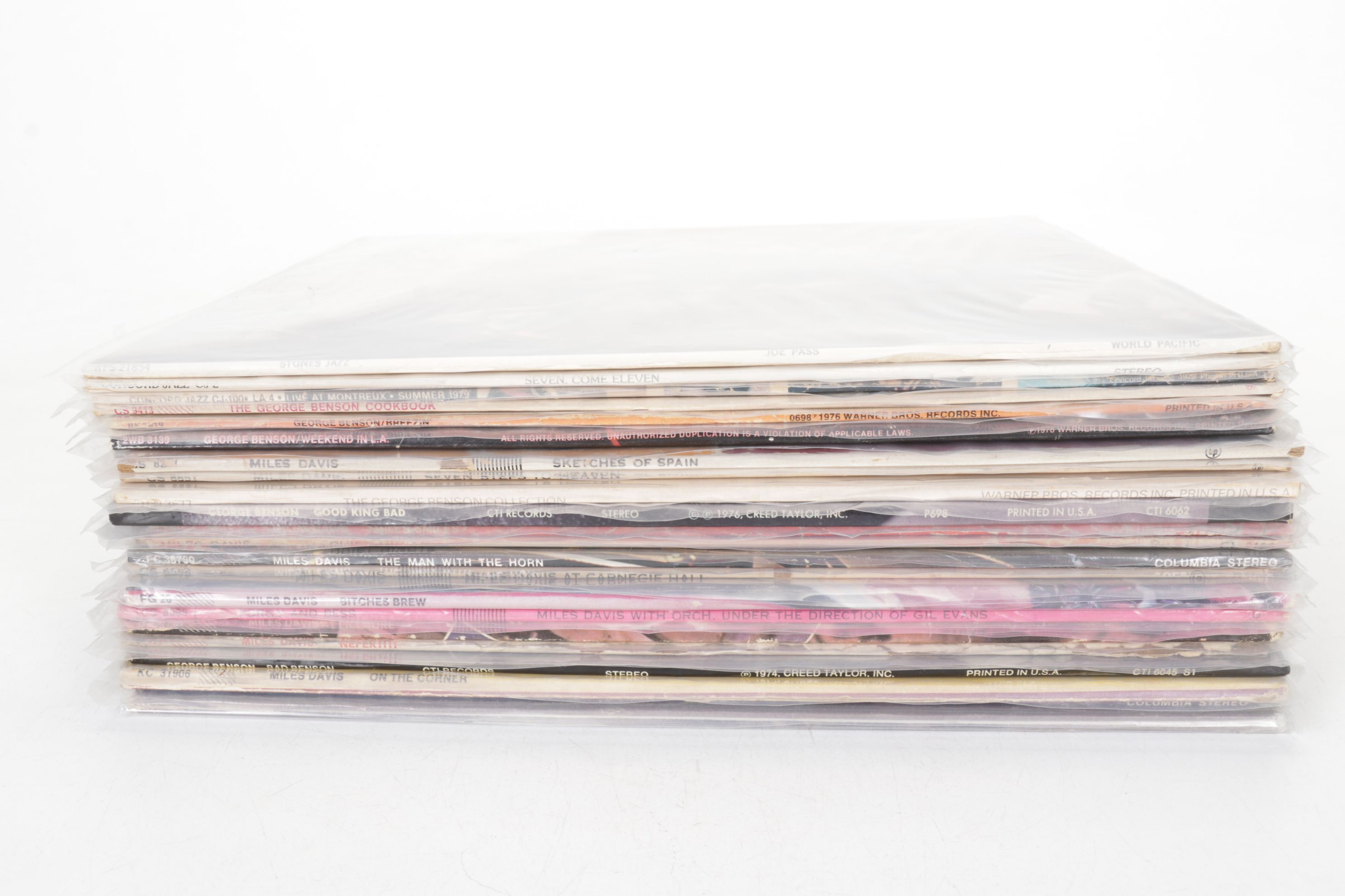 Miles Davis and George Benson Collection of Vinyl Record Albums