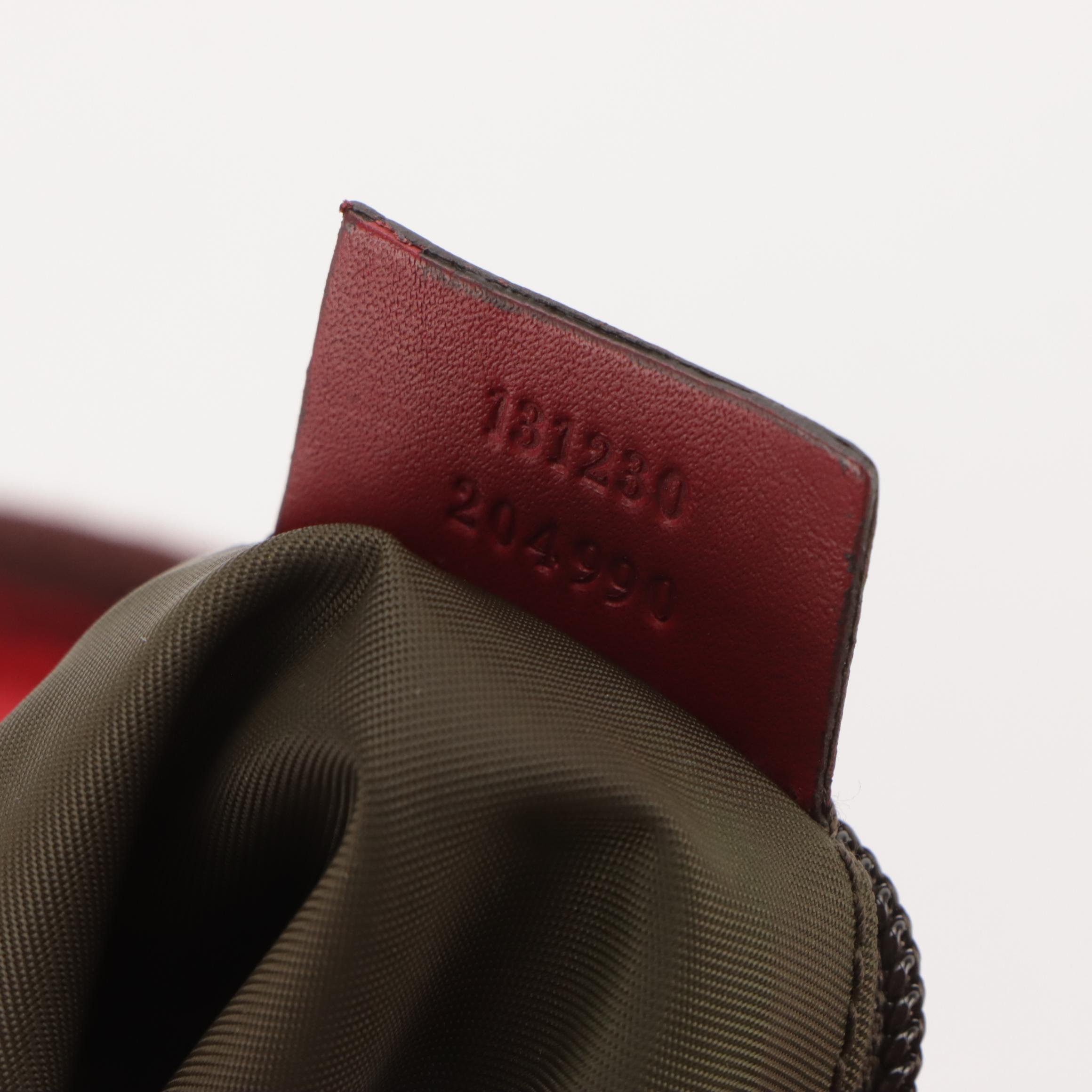 Gucci Web and Leather Strap Beige GG Canvas Shoulder Bag