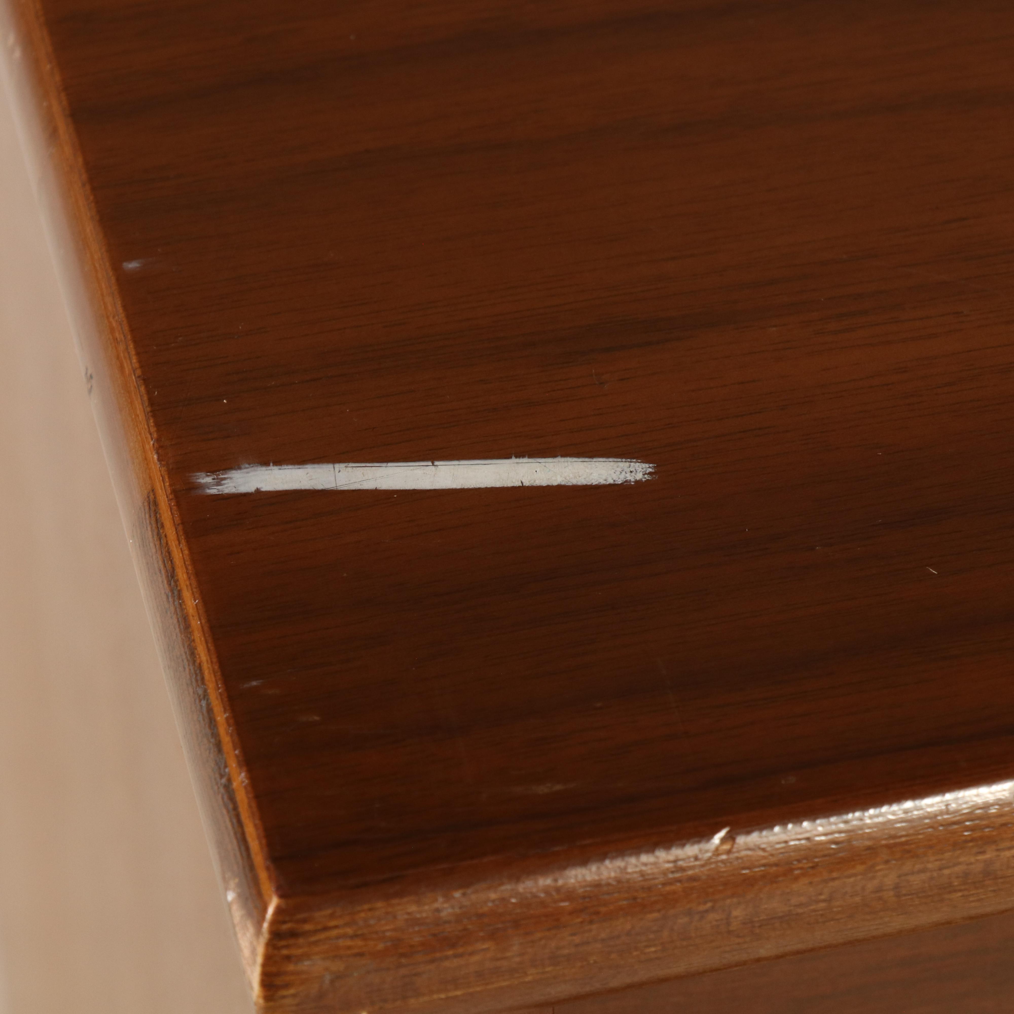 Mid Century Modern Walnut Four-Drawer Chest