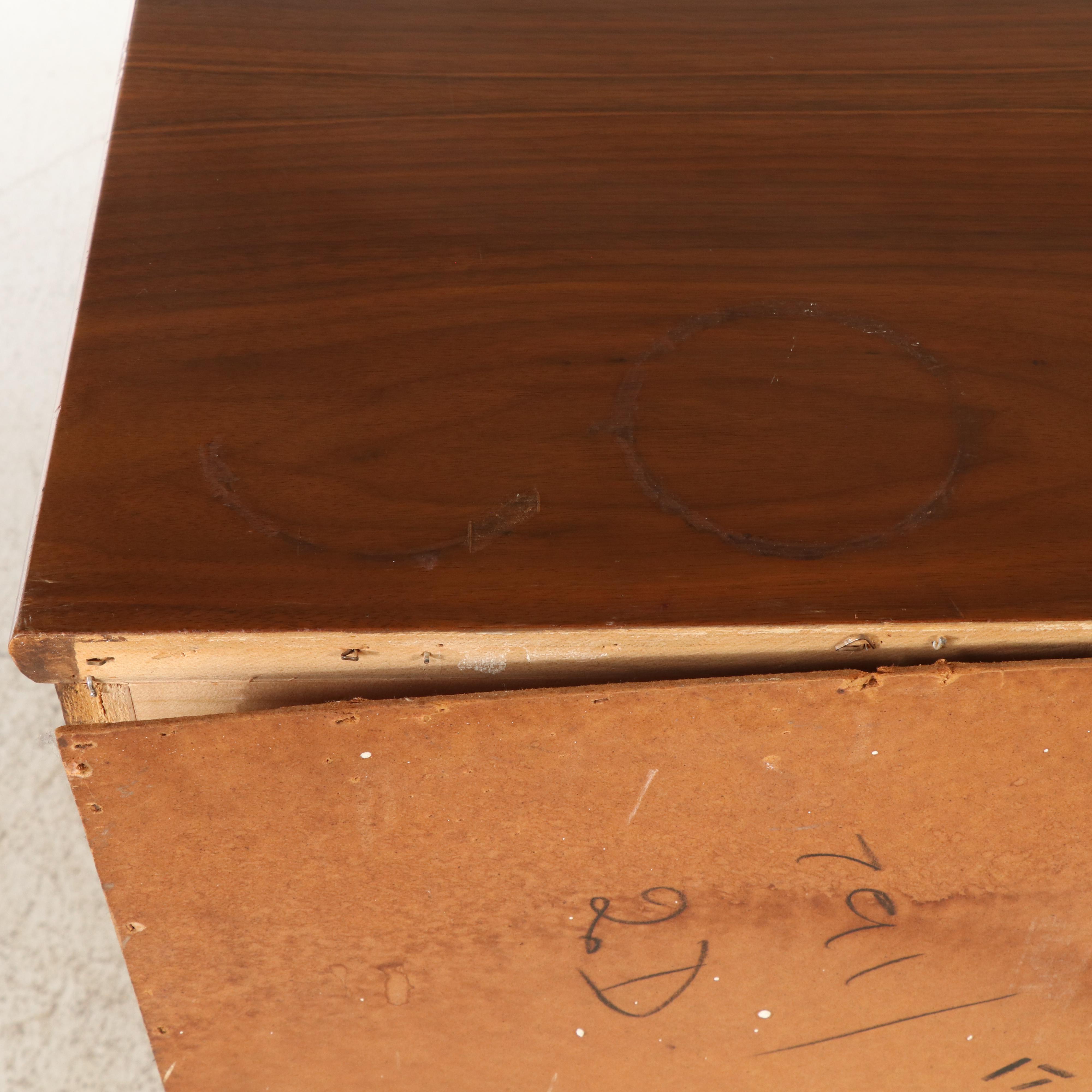 Mid Century Modern Walnut Four-Drawer Chest