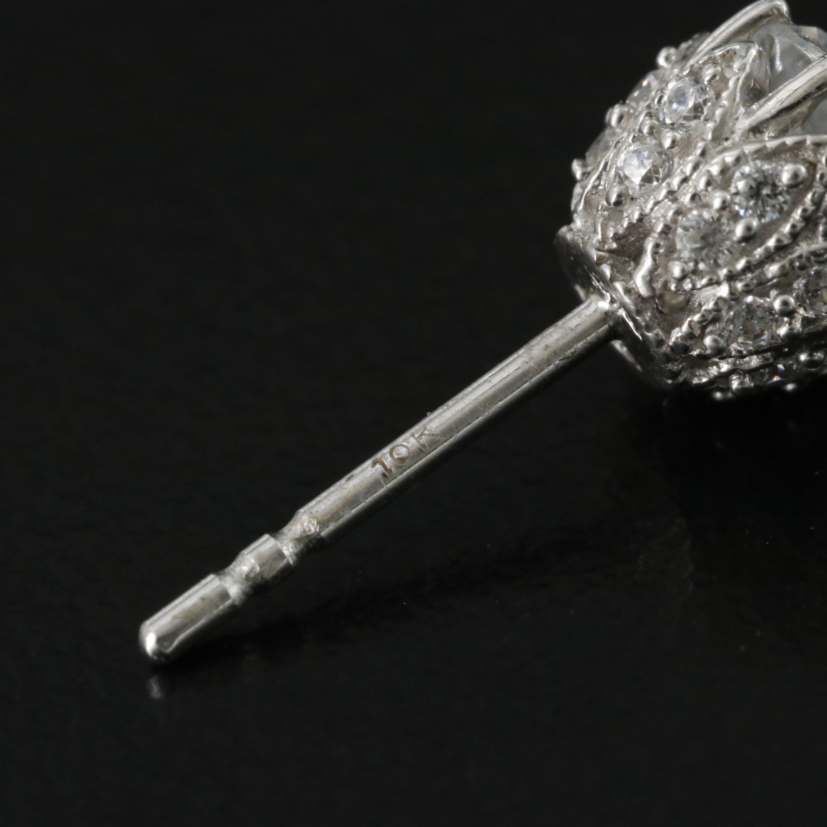 Sterling CZ Stud Earrings