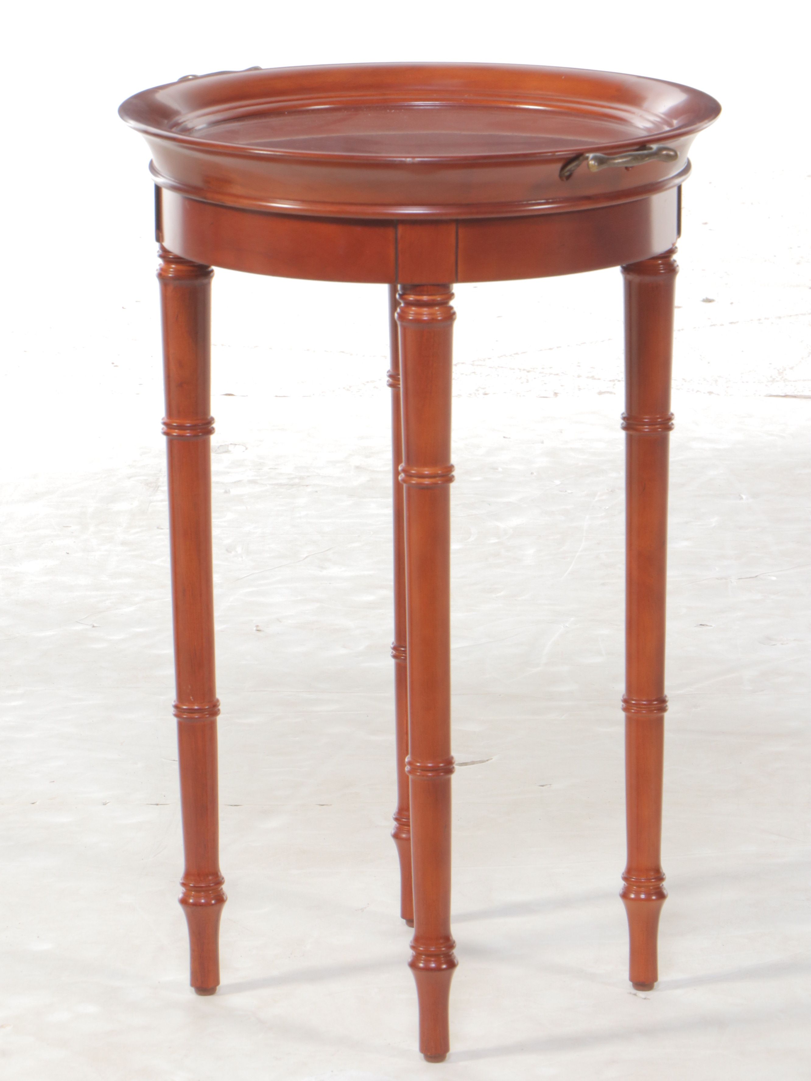 The Bombay Company Tray Top Table with Accent Furniture, Late 20th Century