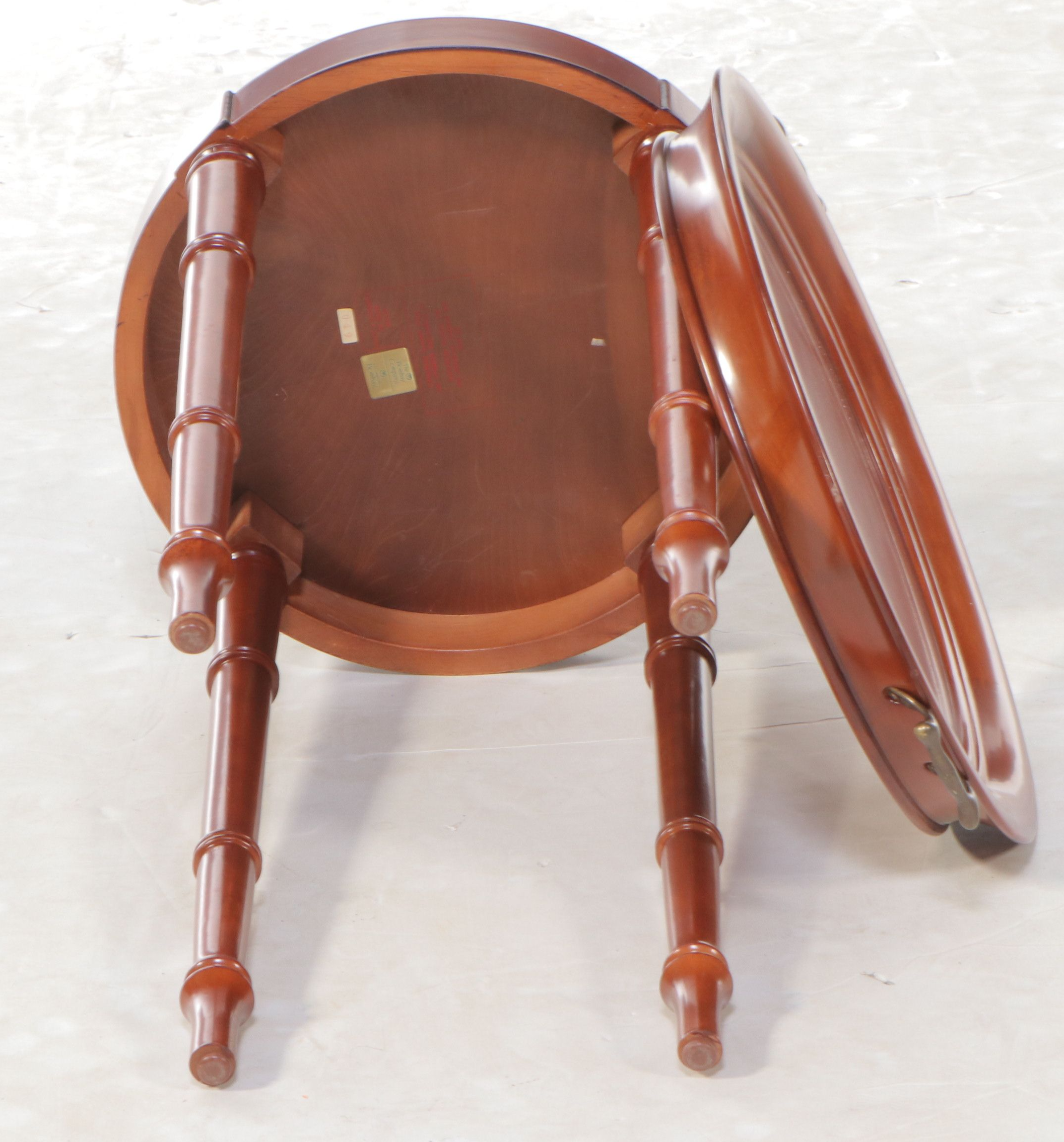 The Bombay Company Tray Top Table with Accent Furniture, Late 20th Century