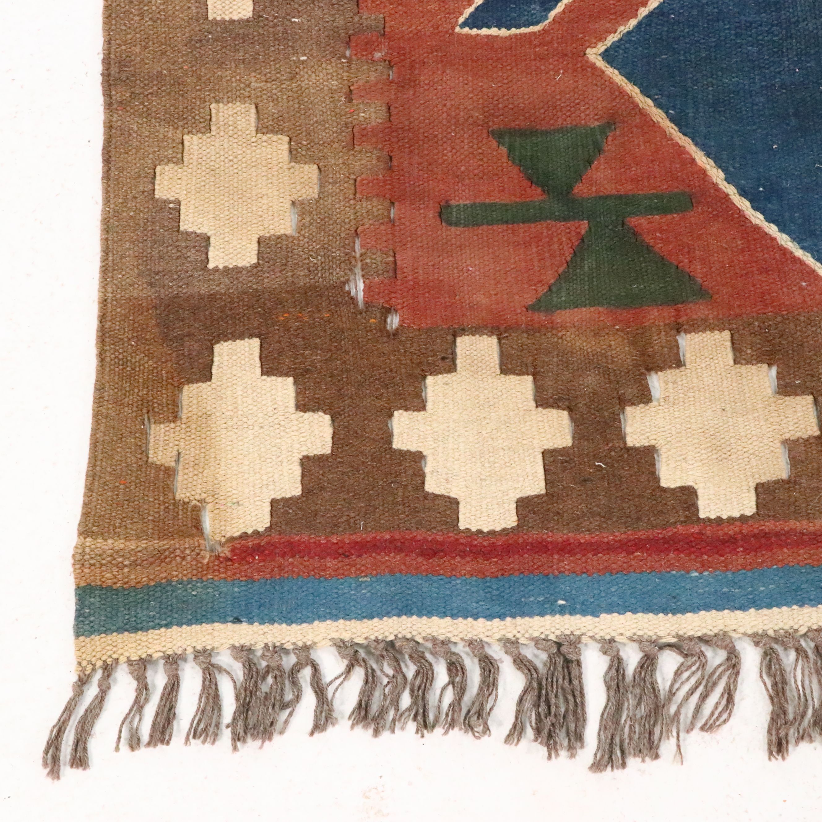 6'5 x 8'6 Handwoven Afghan Kilim Area Rug