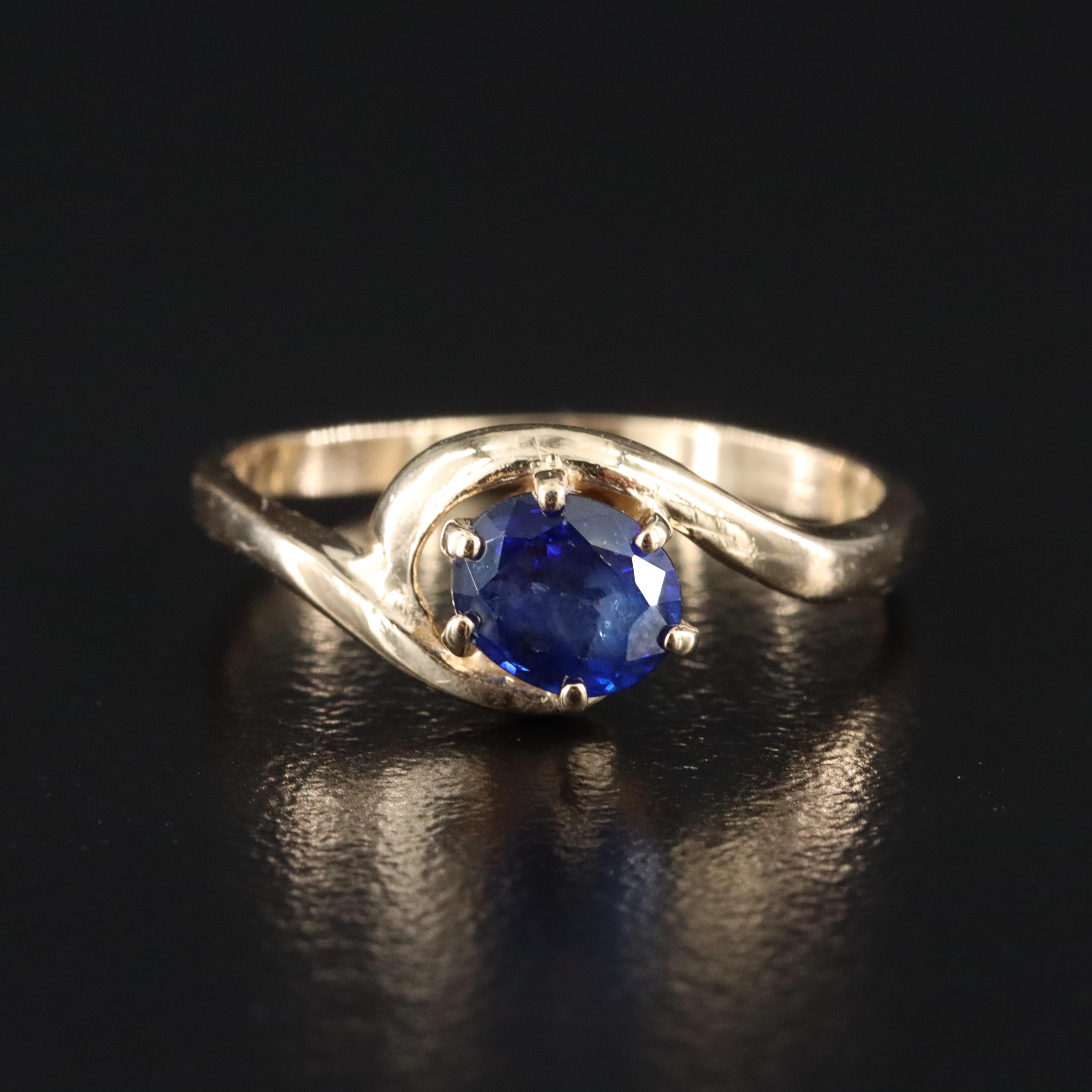 14K Sapphire Ring