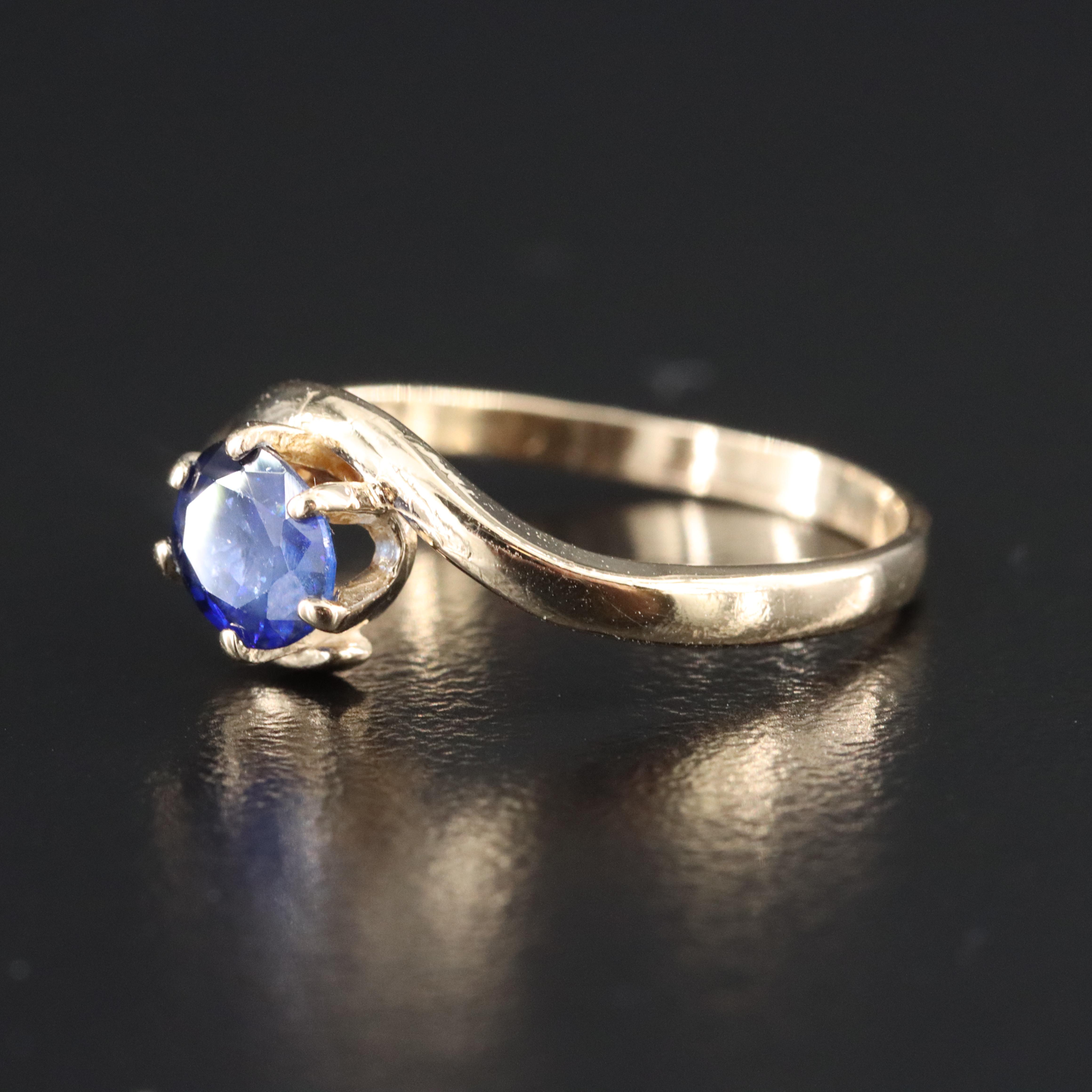 14K Sapphire Ring