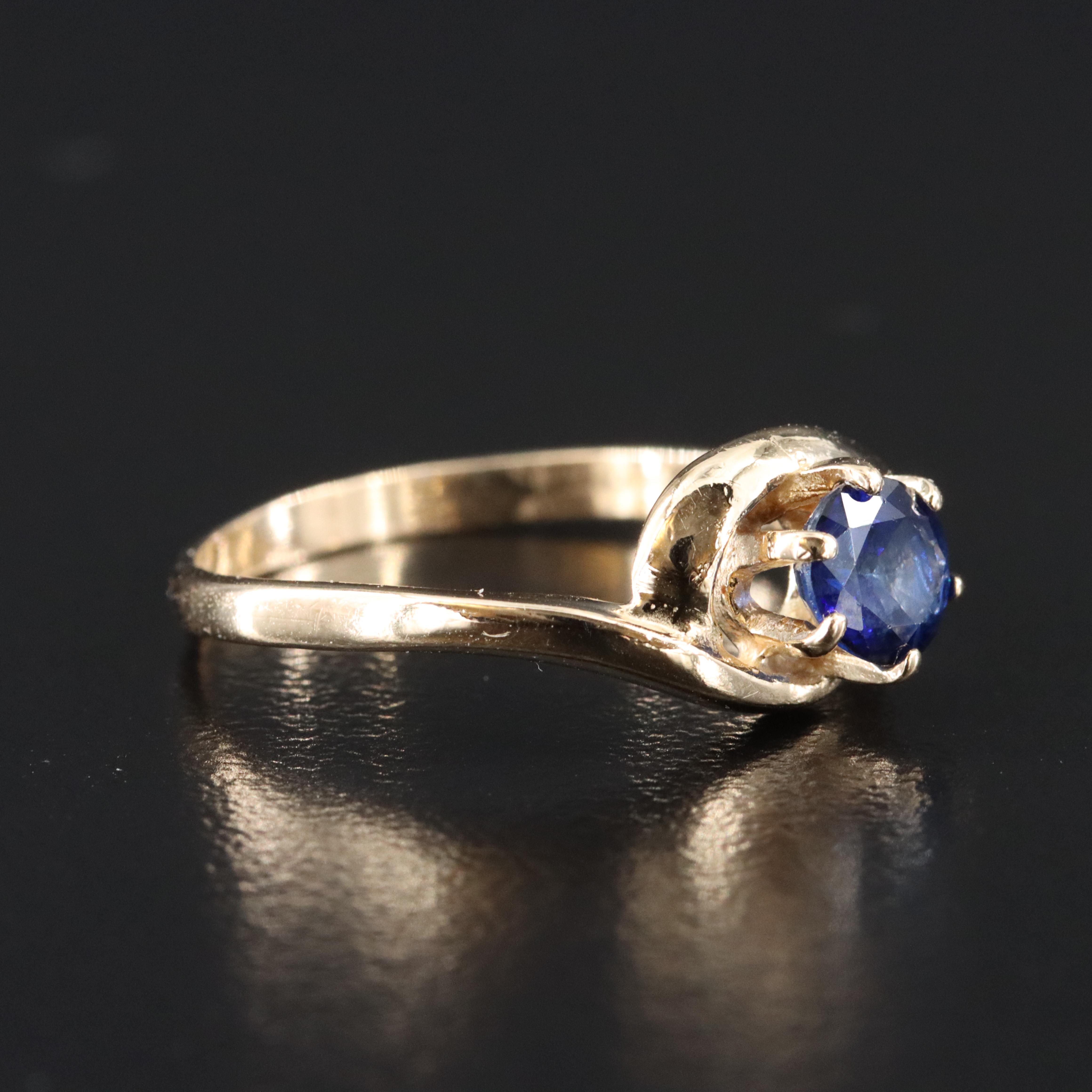 14K Sapphire Ring