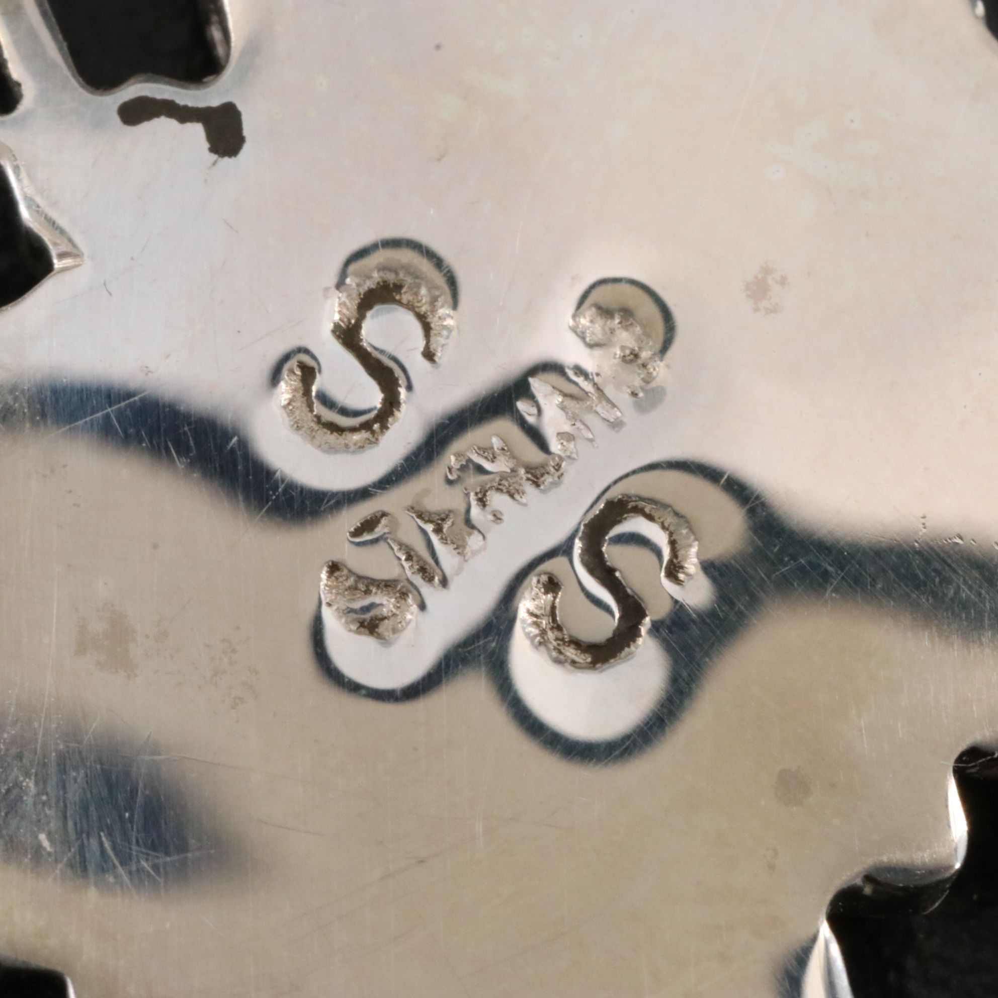 Sterling Inlay Butterfly Pendant