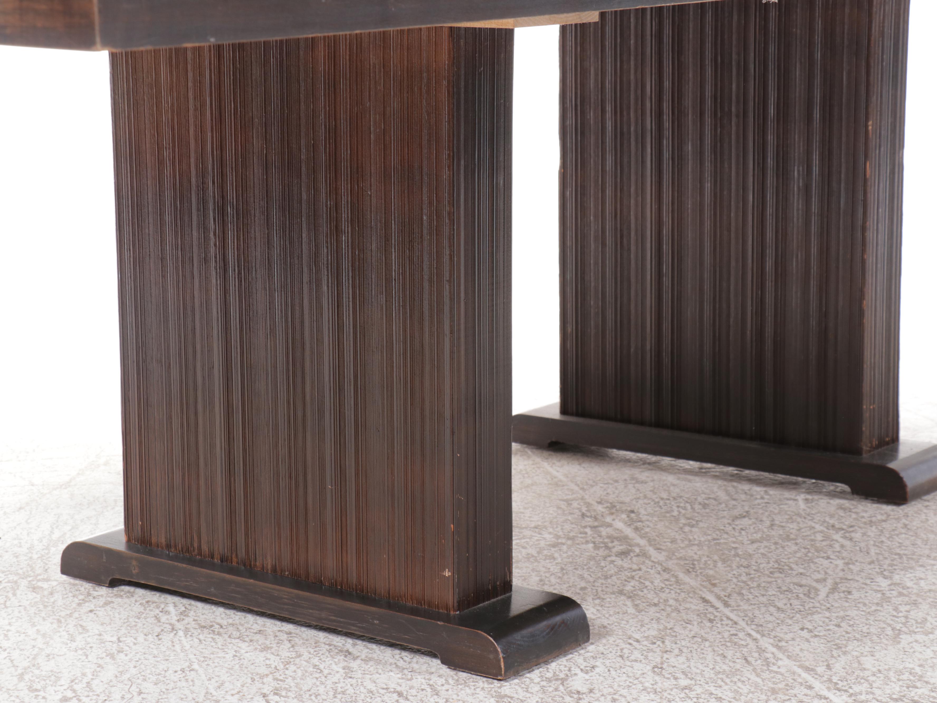 Dunbar Mid Century Modern Seven Piece Dining Set