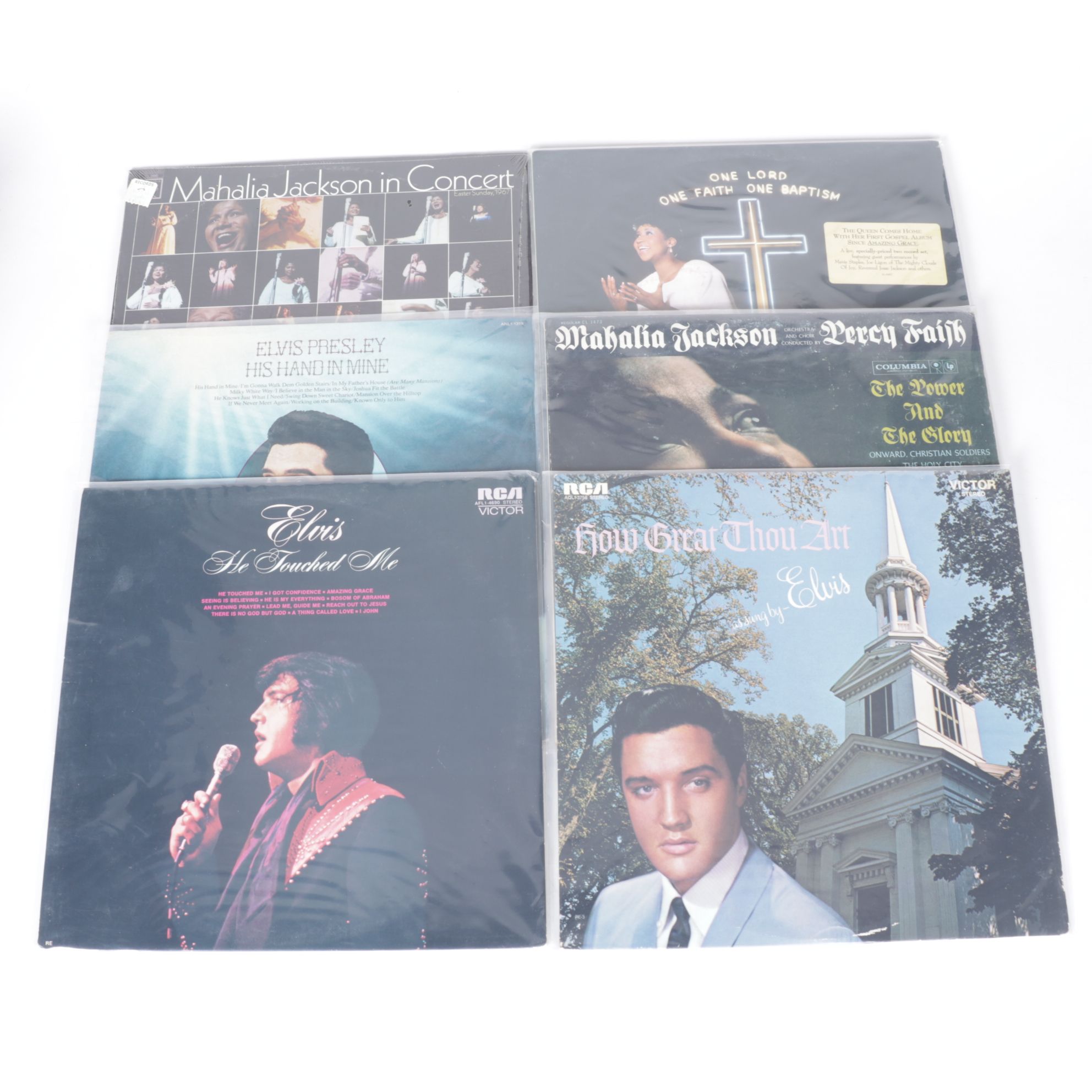 Mahalia Jackson, Aretha Franklin & Other Gospel Vinyl Record Albums