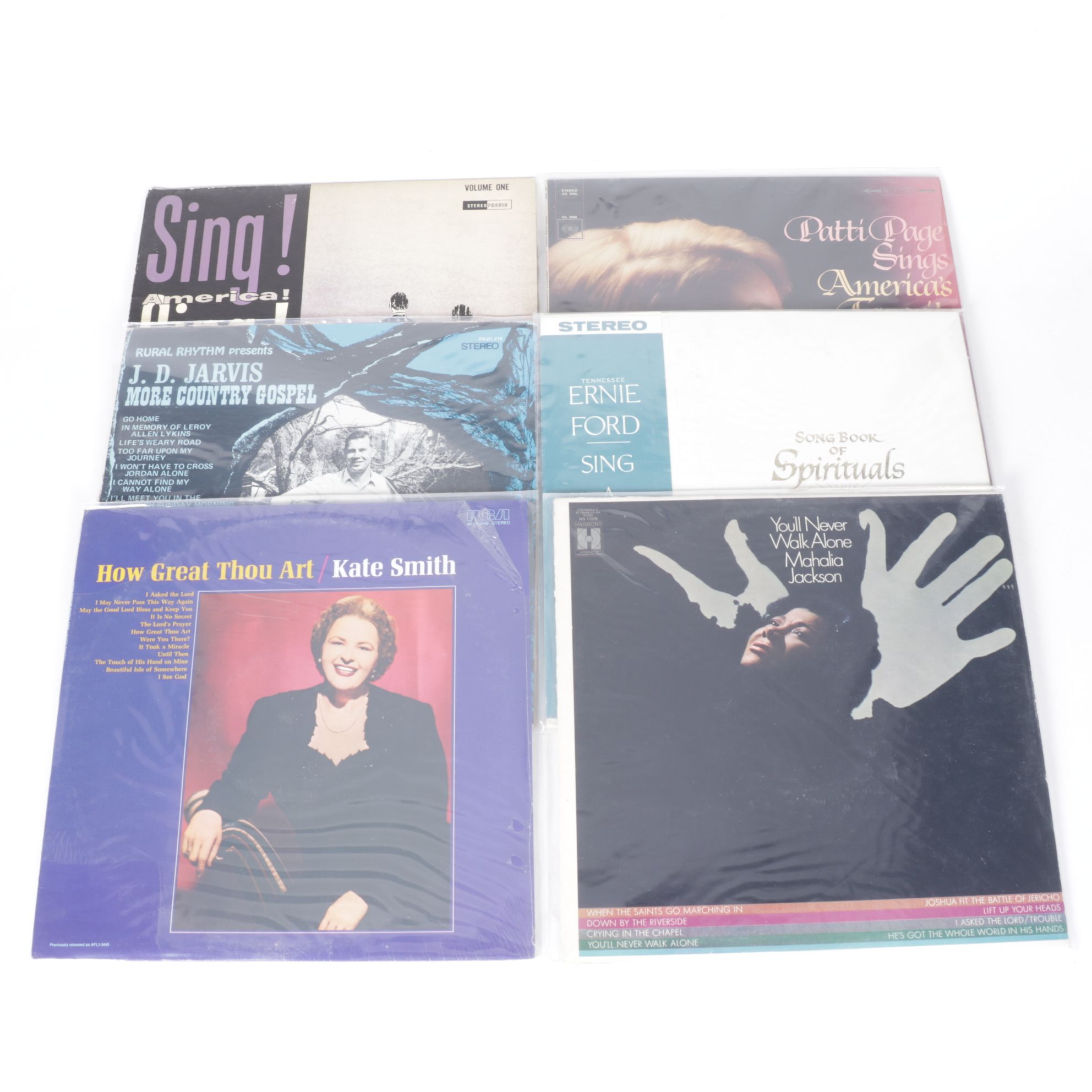 Mahalia Jackson, Aretha Franklin & Other Gospel Vinyl Record Albums