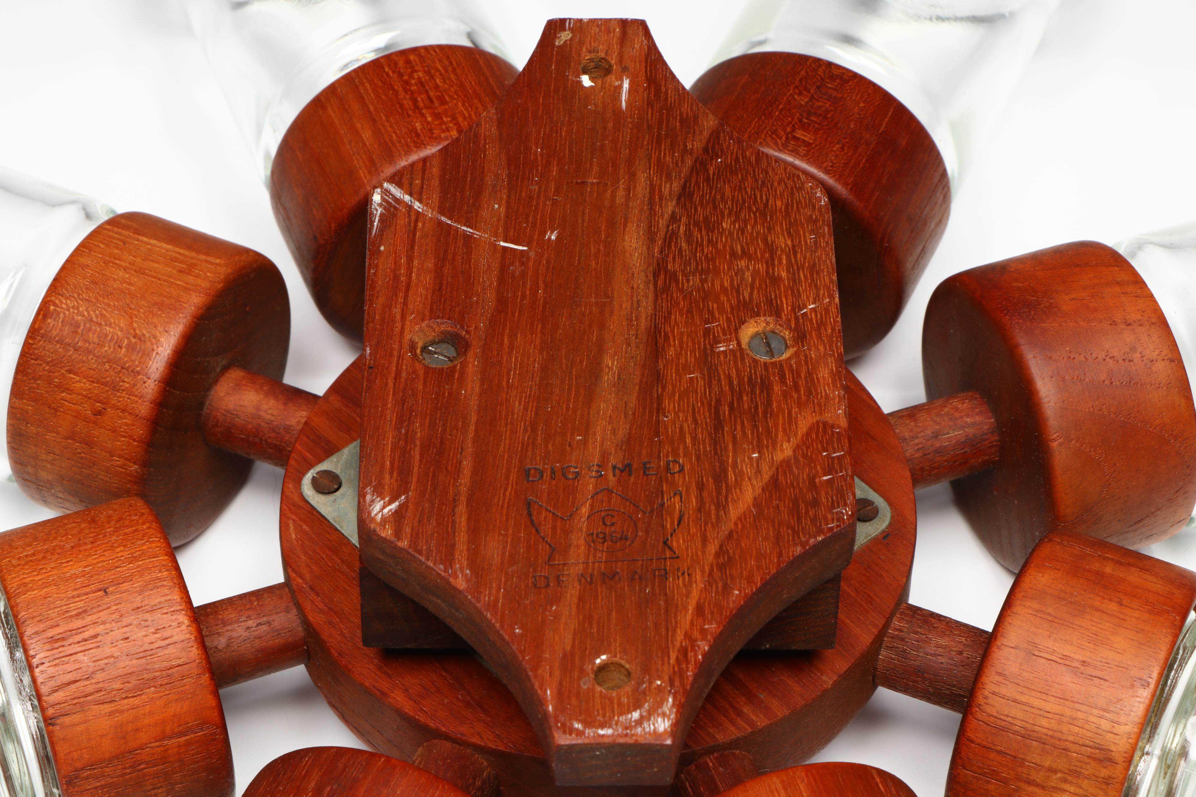 Digsmed Danish Modern Wall Spice Rack, Mid to Late 20th Century