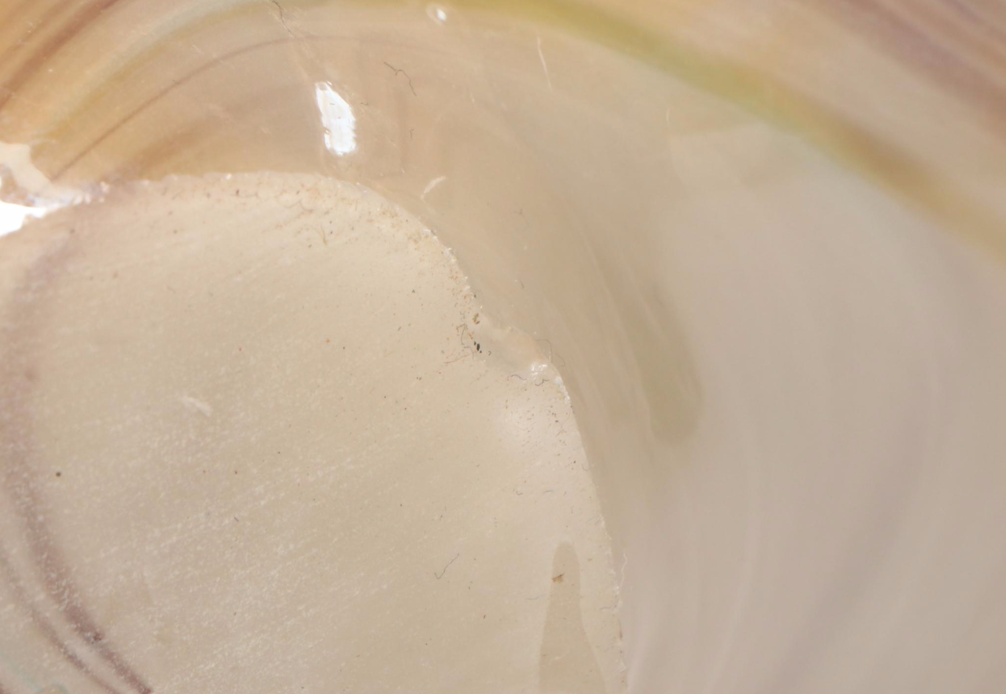 Blown Glass Murano Shell Vase with Other Confetti Vase and Glass Paperweight