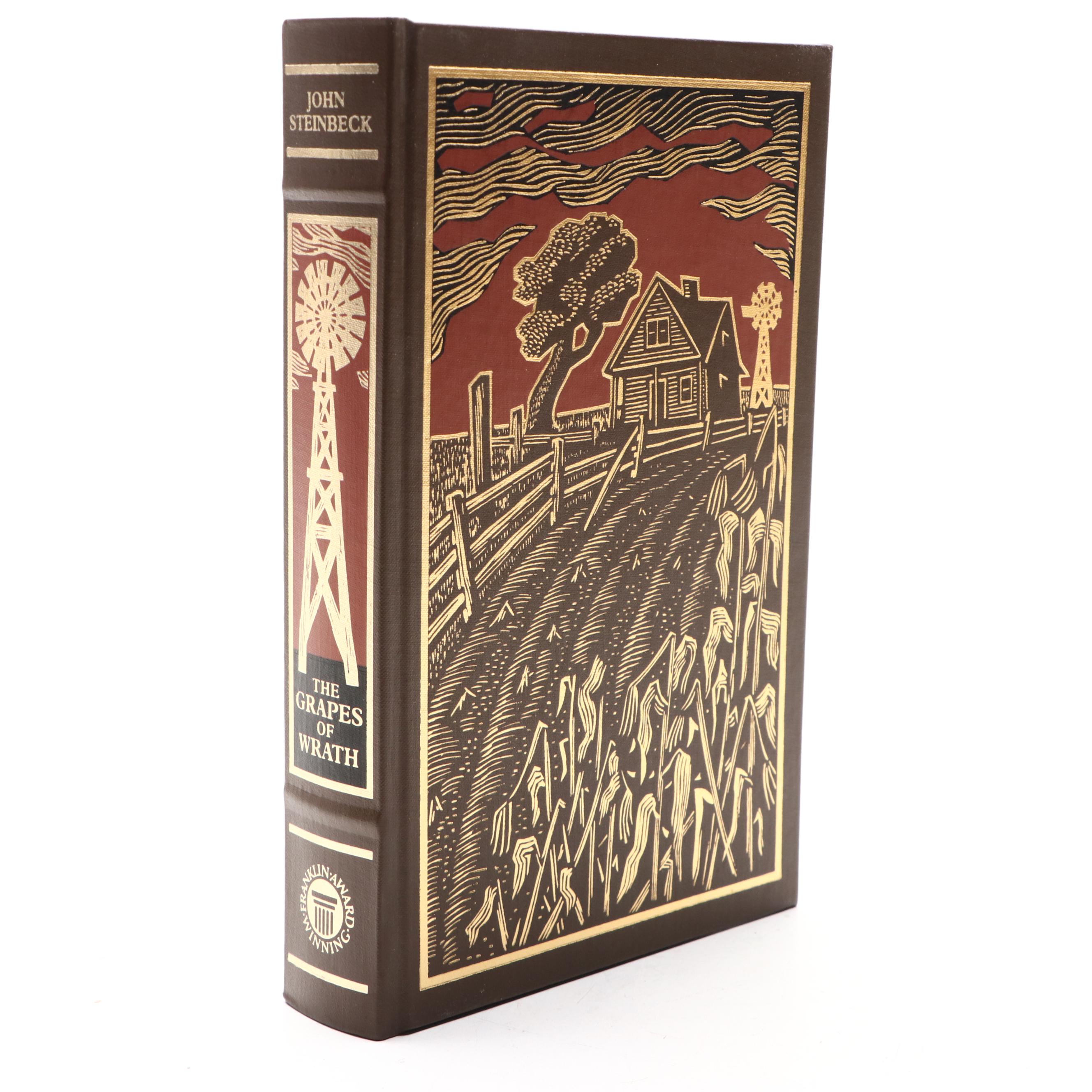 Franklin Library "The Grapes of Wrath" by John Steinbeck, 1988