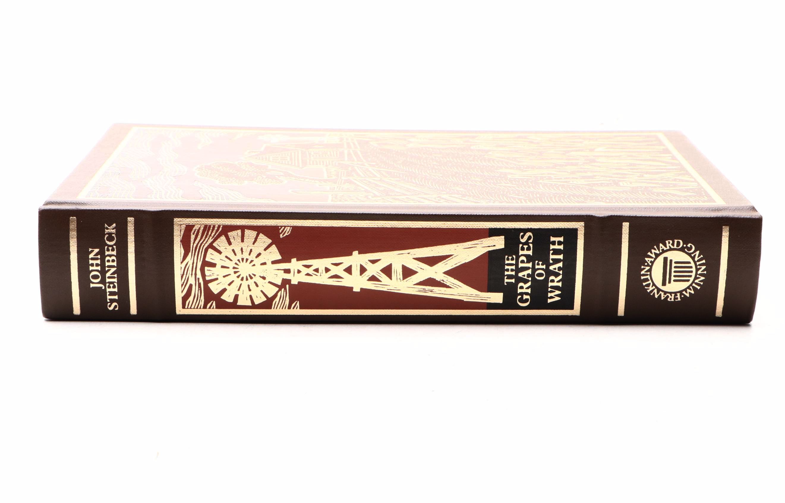 Franklin Library "The Grapes of Wrath" by John Steinbeck, 1988