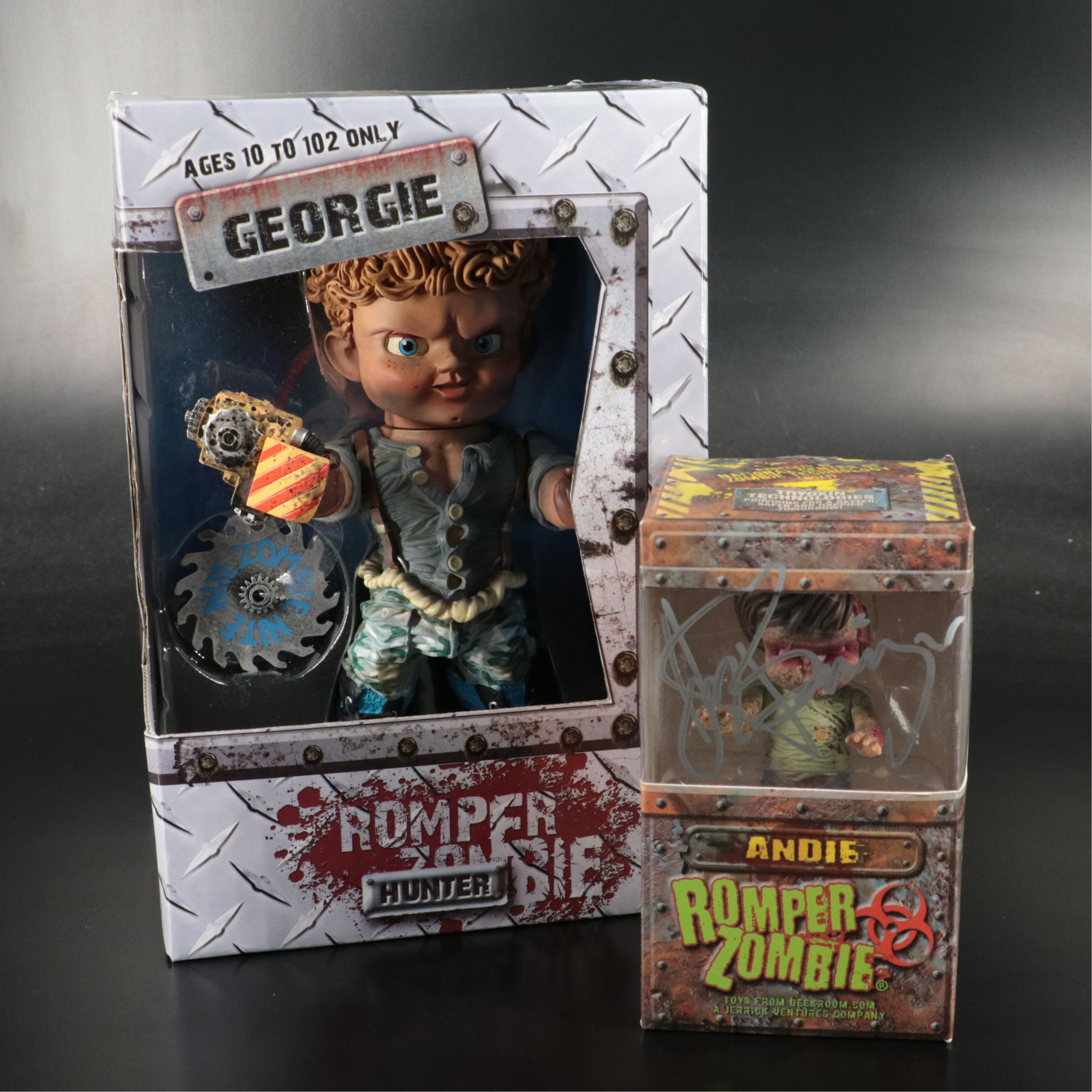 Luke Vaan-Horne Signed "Romper Zombie" Action Figuire with More