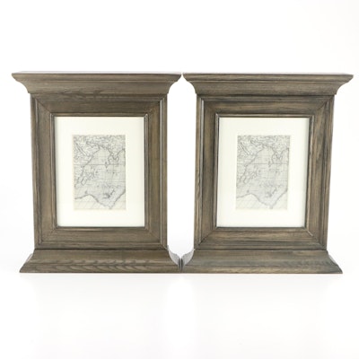 Pair of Restoration Hardware Graphite Ash "Georgian Architectural" Frames Pair of Restoration Hardware Graphite Ash "Georgian Architectural" Frames