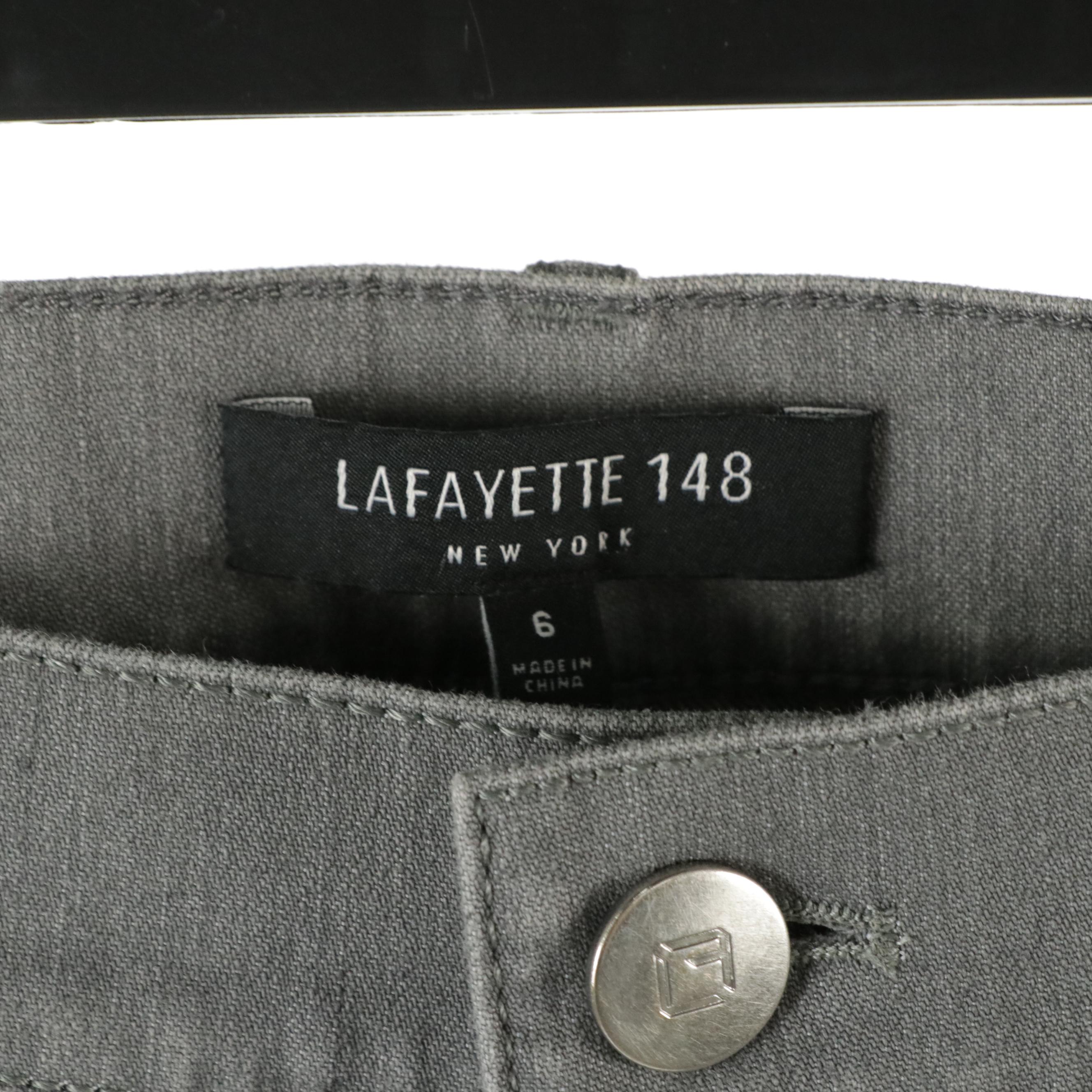 J.Crew Beige Cotton Blazer, NYDJ Marilyn Straight-Leg & Lafayette 148 Pants