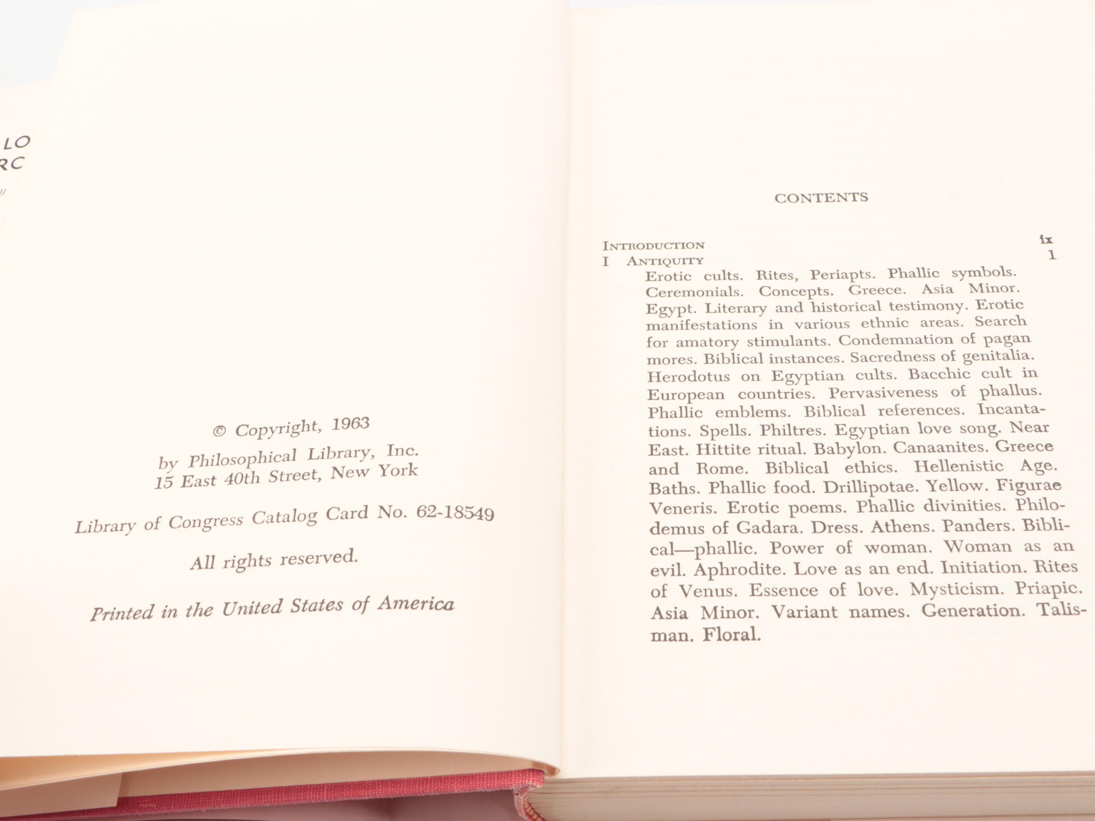 "Love Potions Through the Ages" by Harry E. Wedeck, 1963