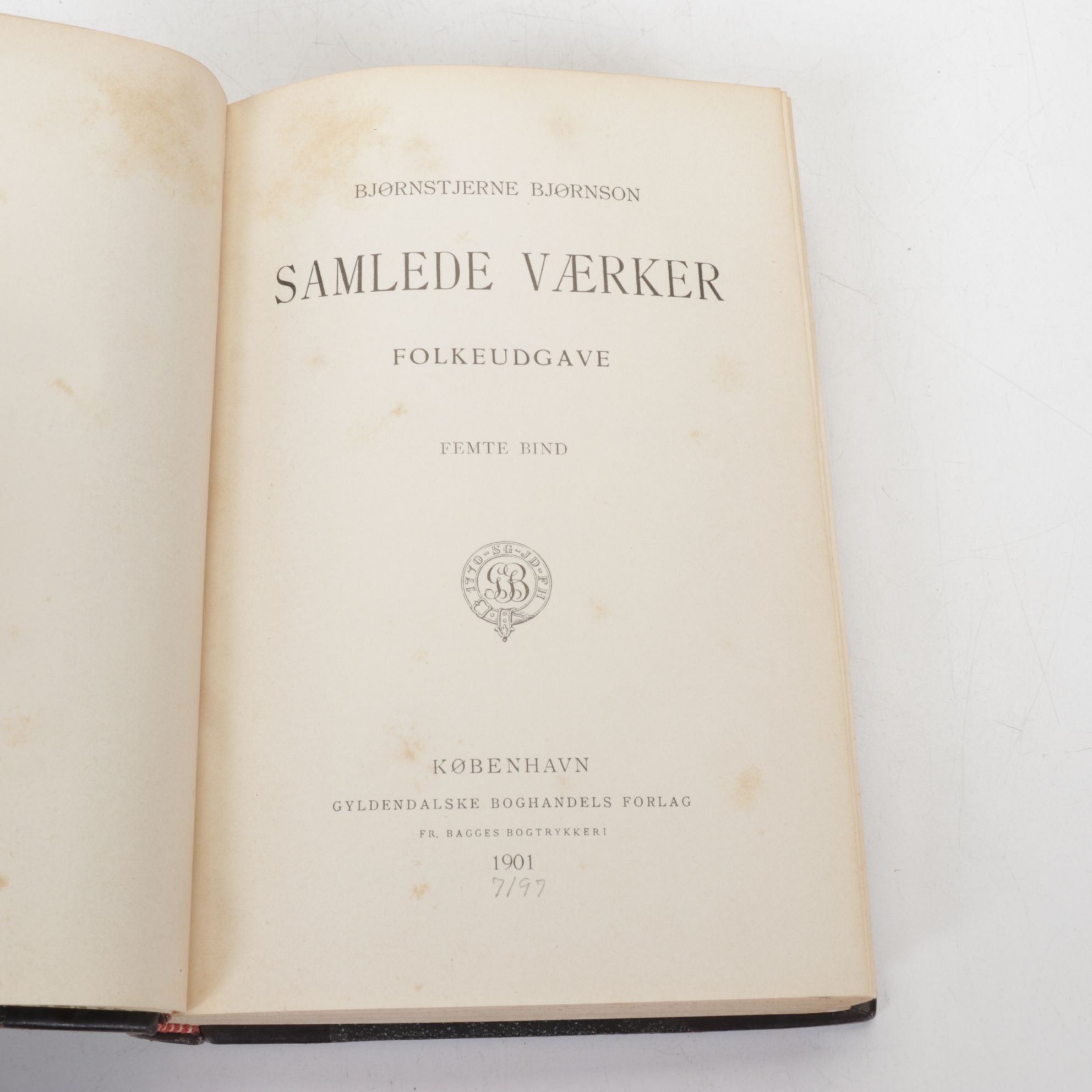 Eignt Danish Language Leather Bound Books