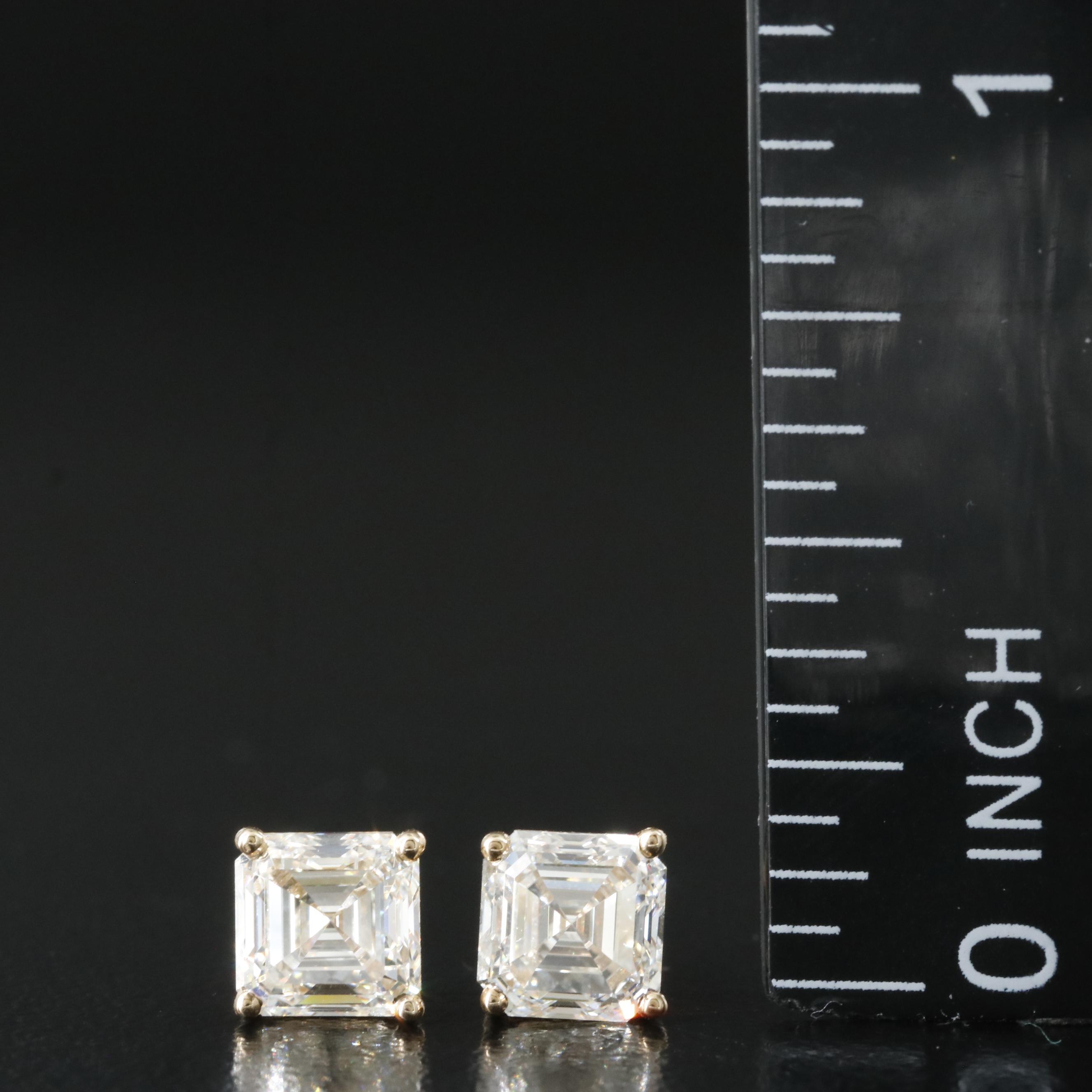 18K 1.80 CTW Diamond Stud Earrings with GIA Reports