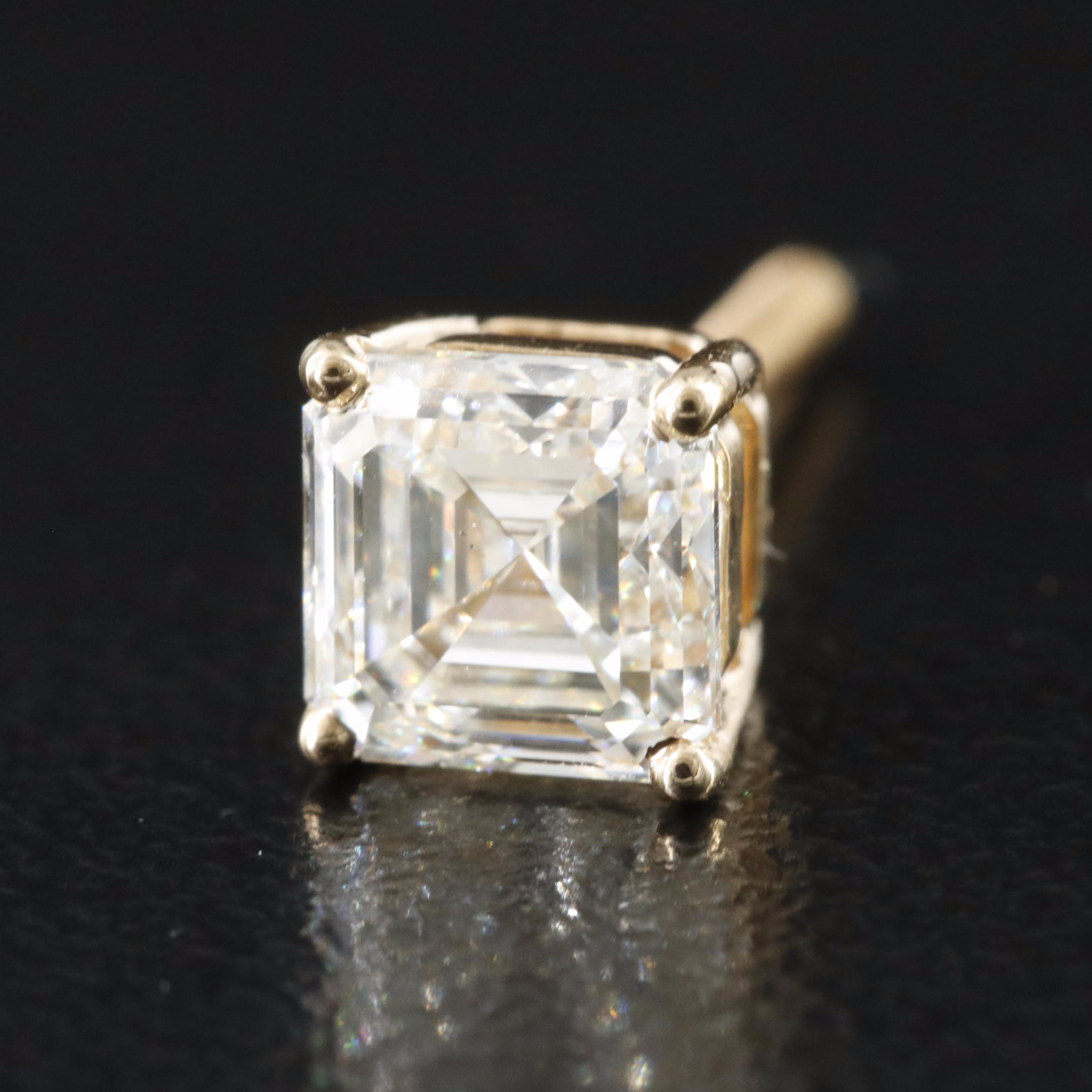 18K 1.80 CTW Diamond Stud Earrings with GIA Reports