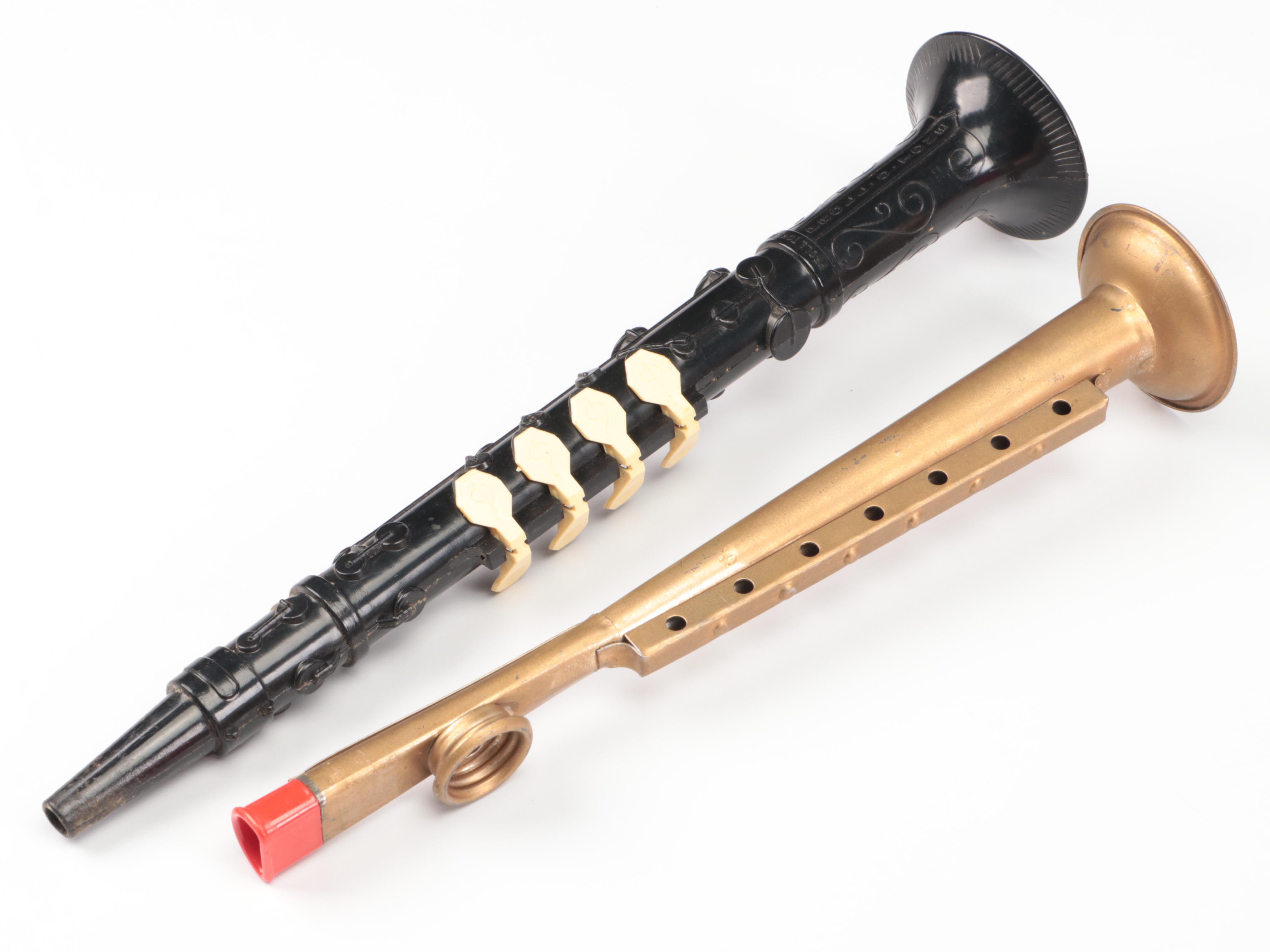 Emenee Toy Accordion with Drum, Xylophone, and More Vintage Toy Instruments