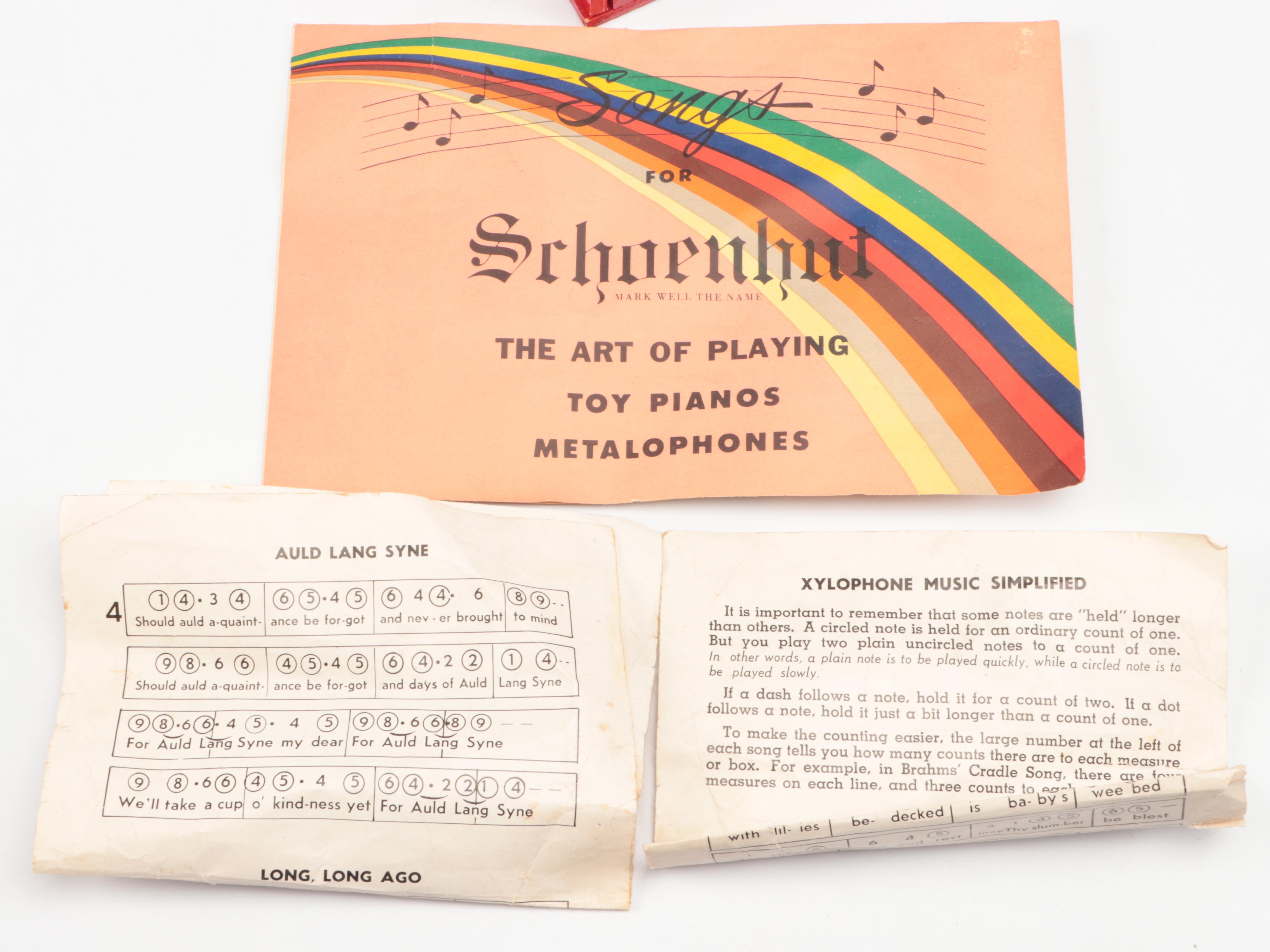 Emenee Toy Accordion with Drum, Xylophone, and More Vintage Toy Instruments