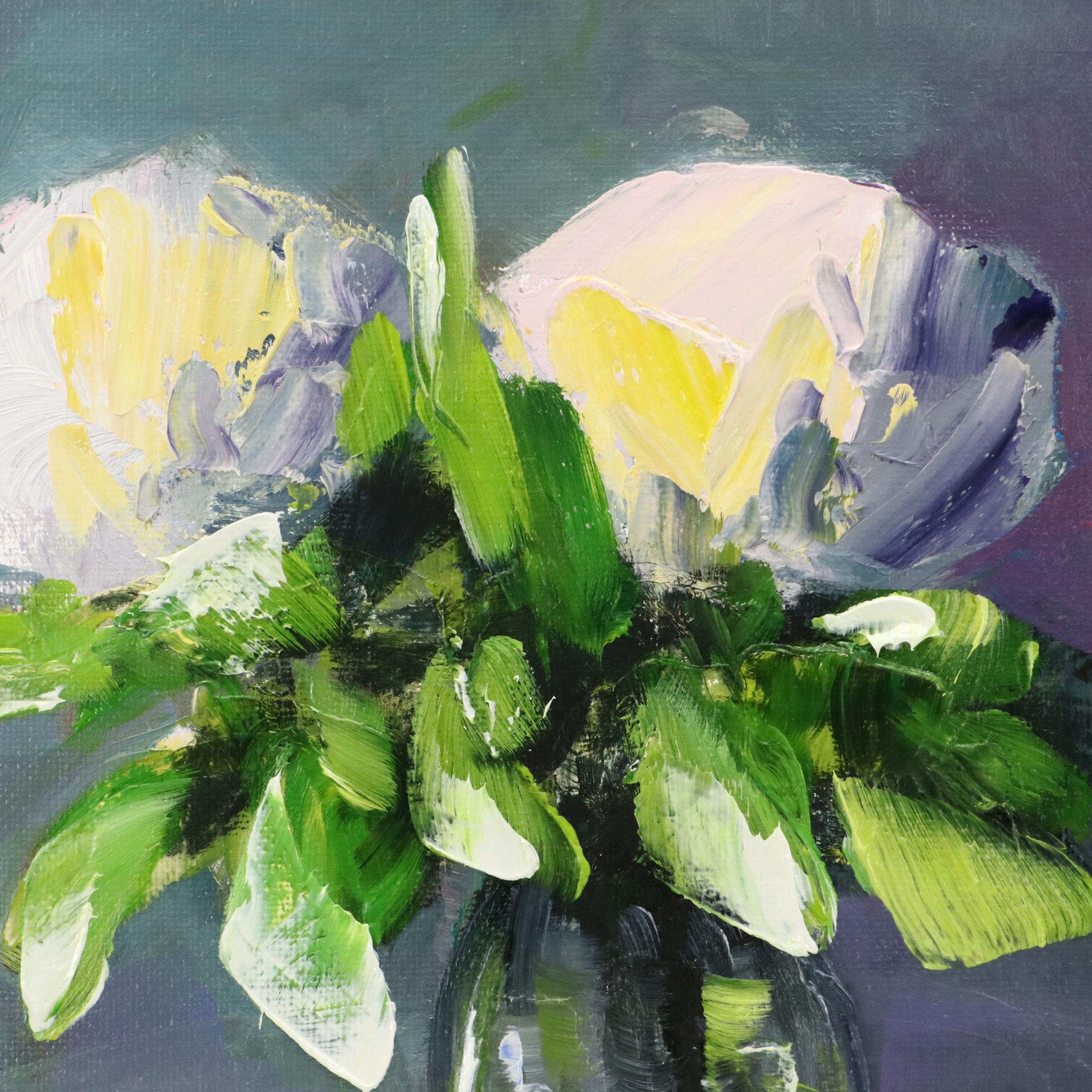 José M. Lima Floral Still Life Oil Painting, 2025