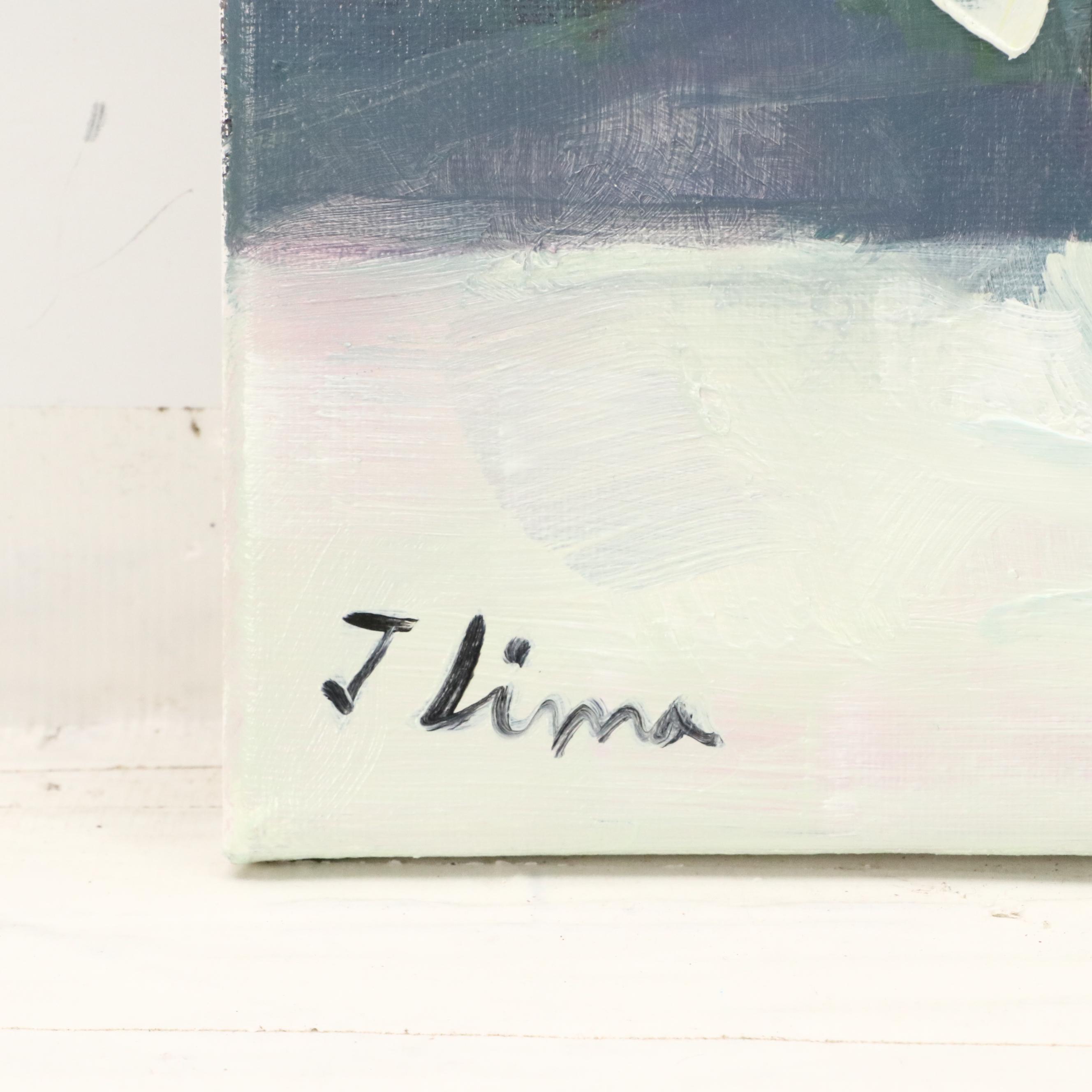 José M. Lima Floral Still Life Oil Painting, 2025