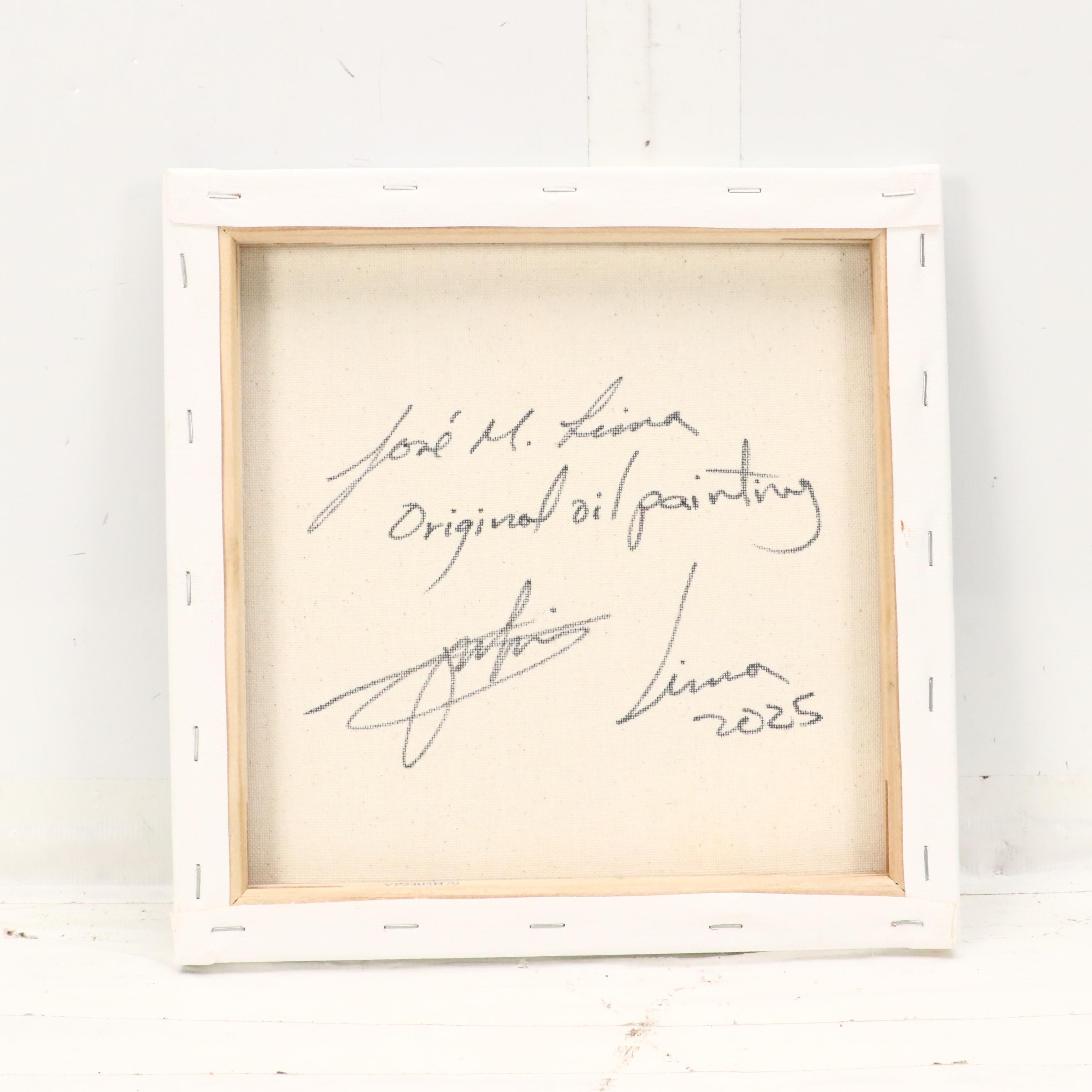 José M. Lima Floral Still Life Oil Painting, 2025