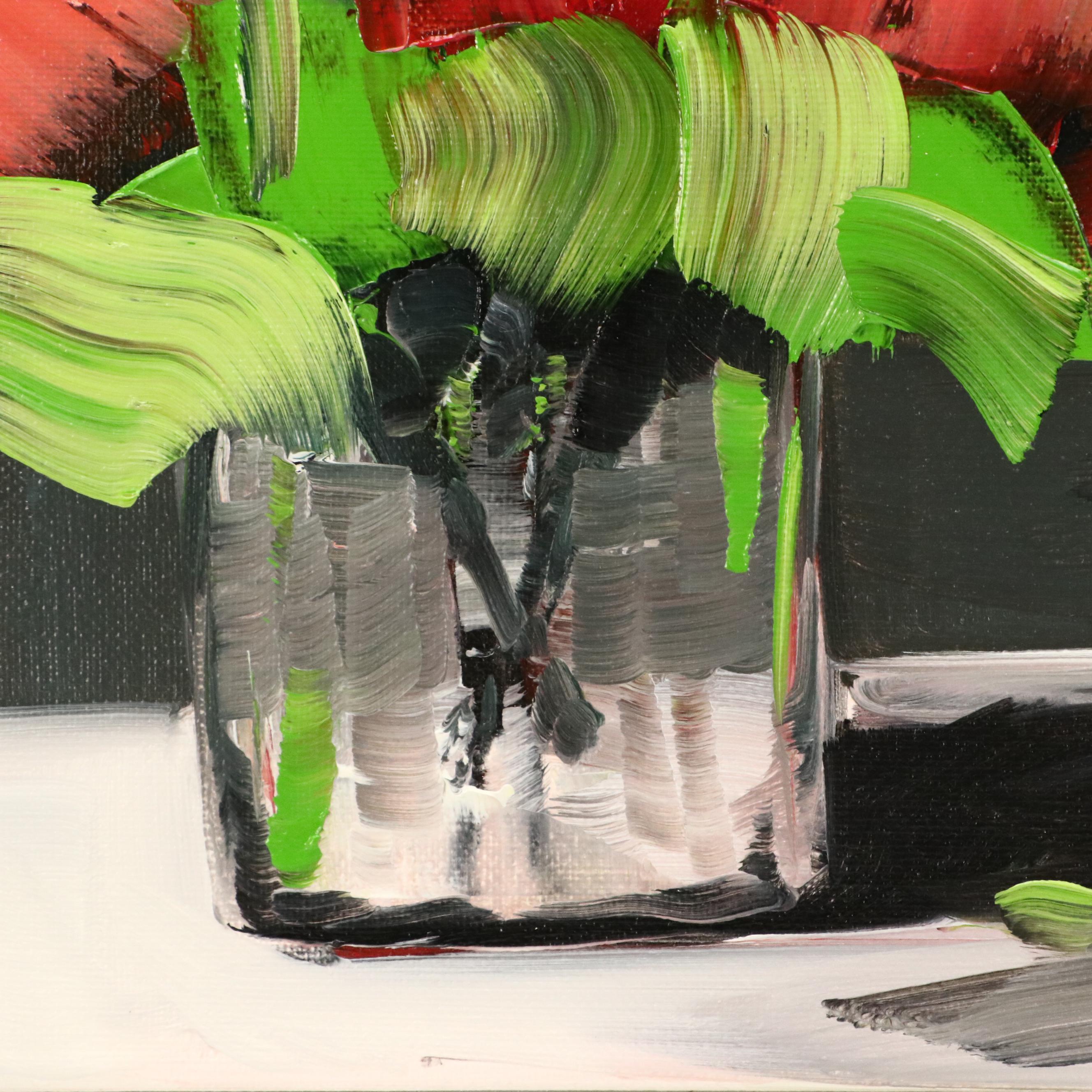 José M. Lima Floral Still Life Oil Painting, 2025