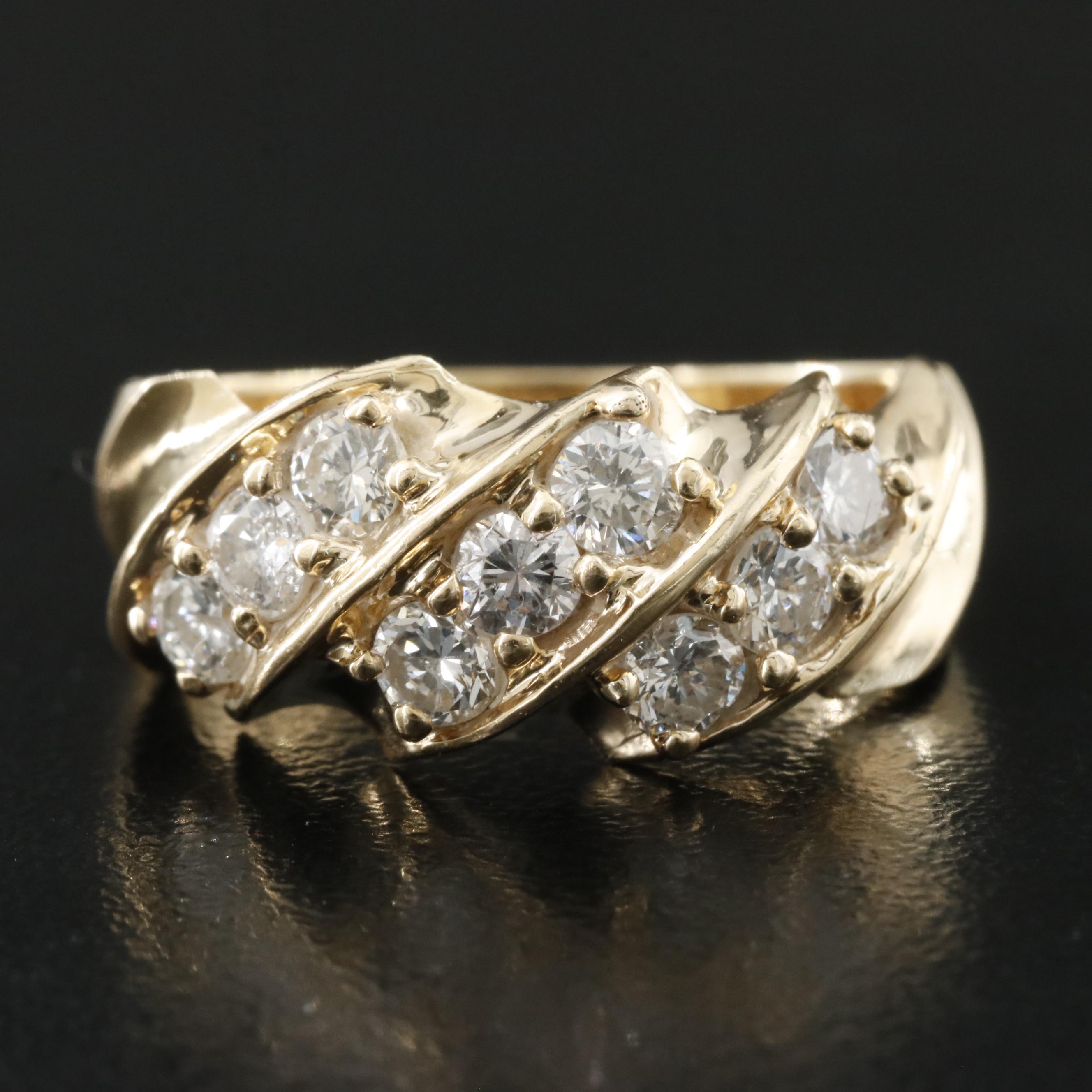 14K 0.95 CTW Diamond Ring