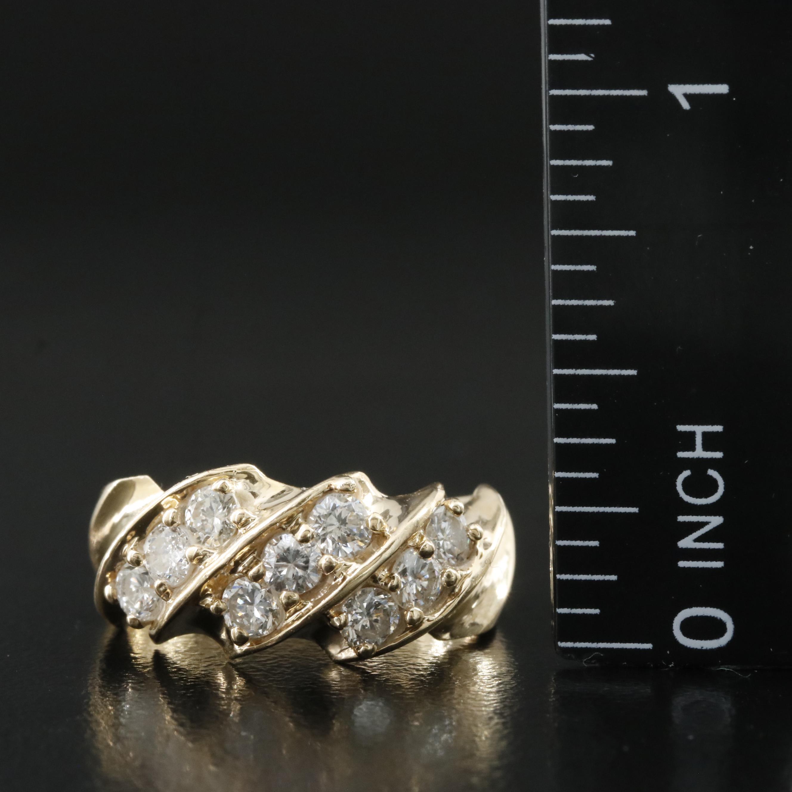 14K 0.95 CTW Diamond Ring