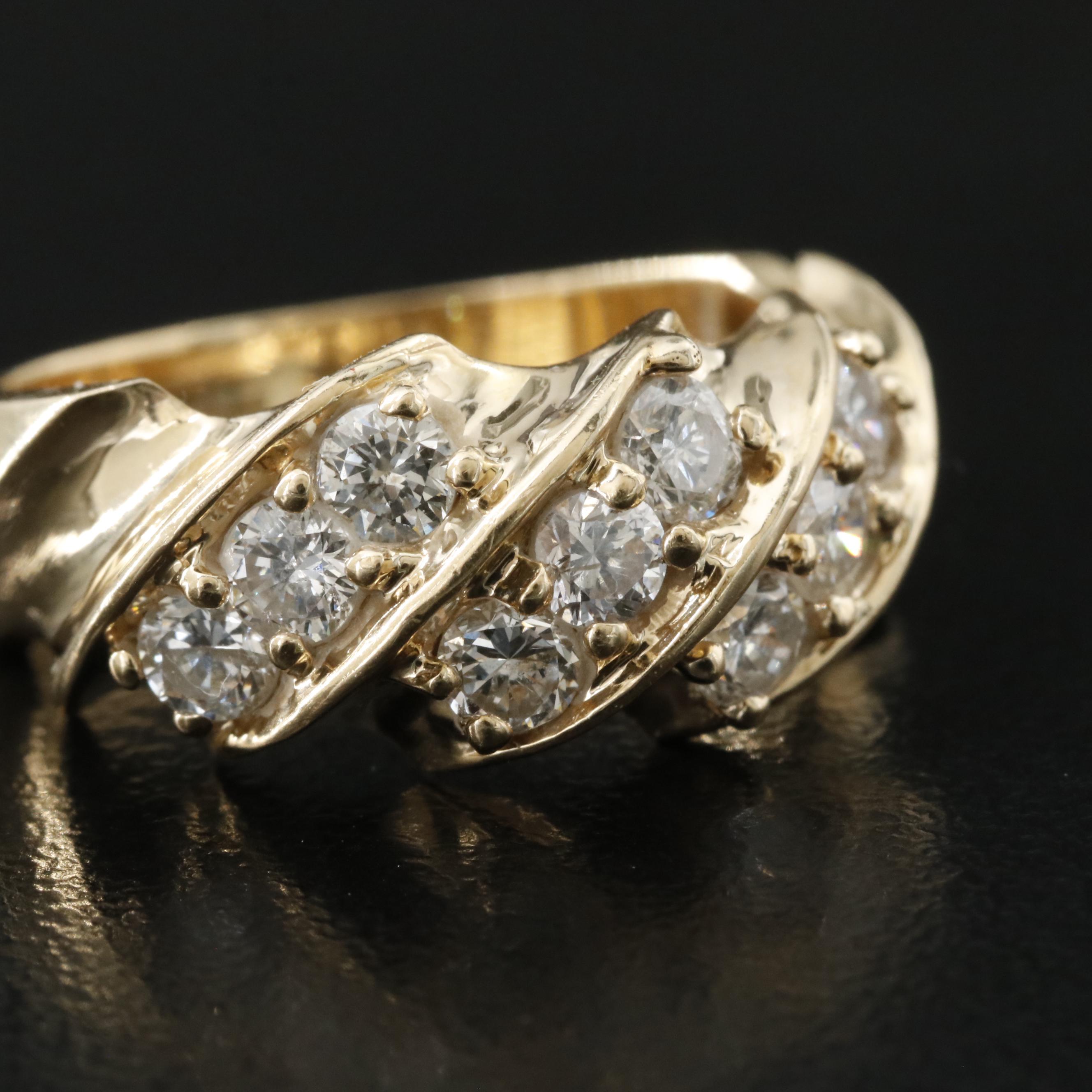 14K 0.95 CTW Diamond Ring