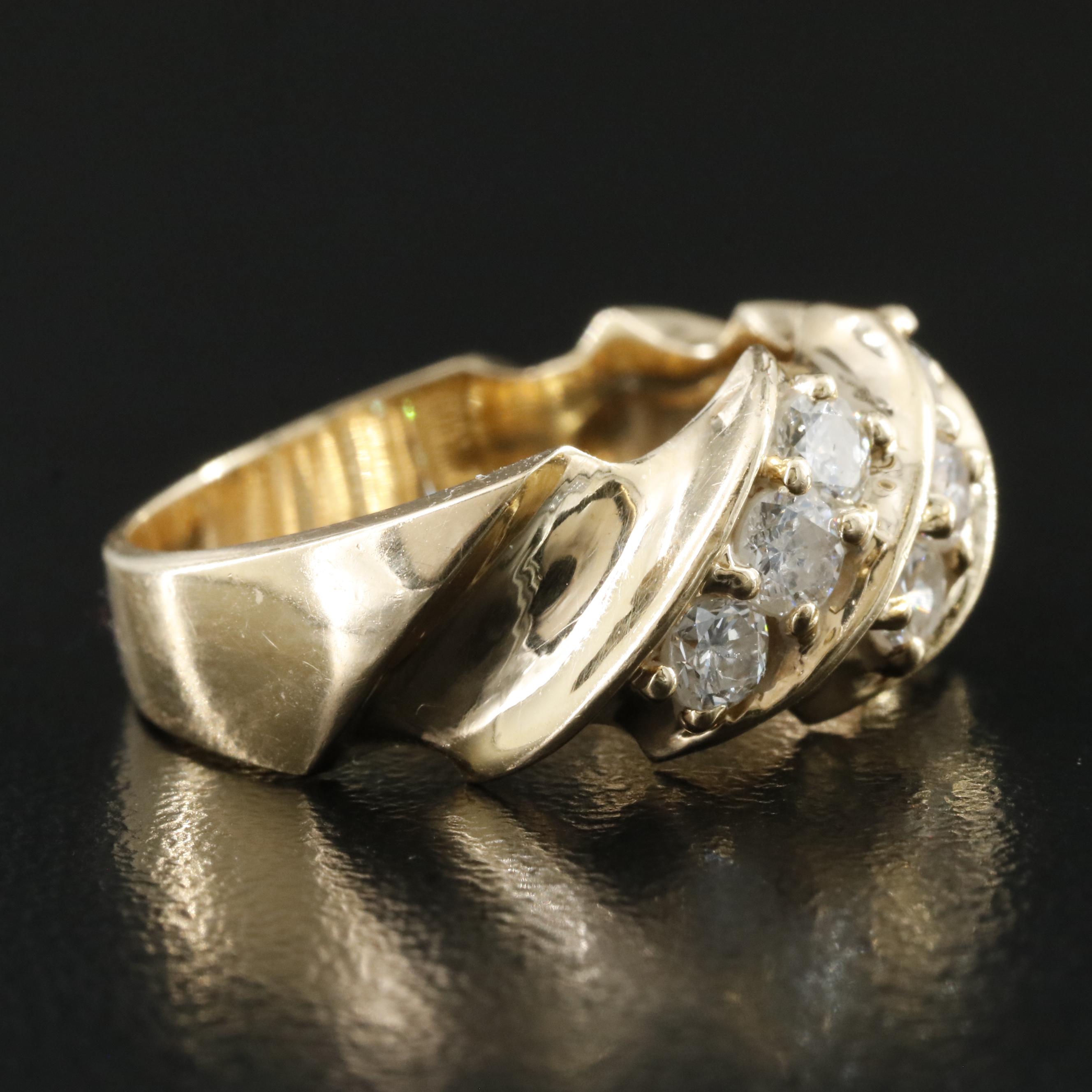 14K 0.95 CTW Diamond Ring