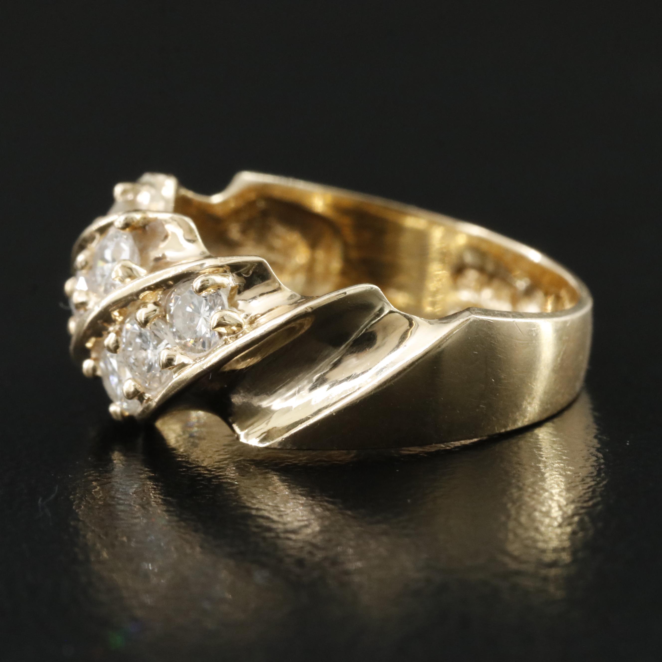 14K 0.95 CTW Diamond Ring