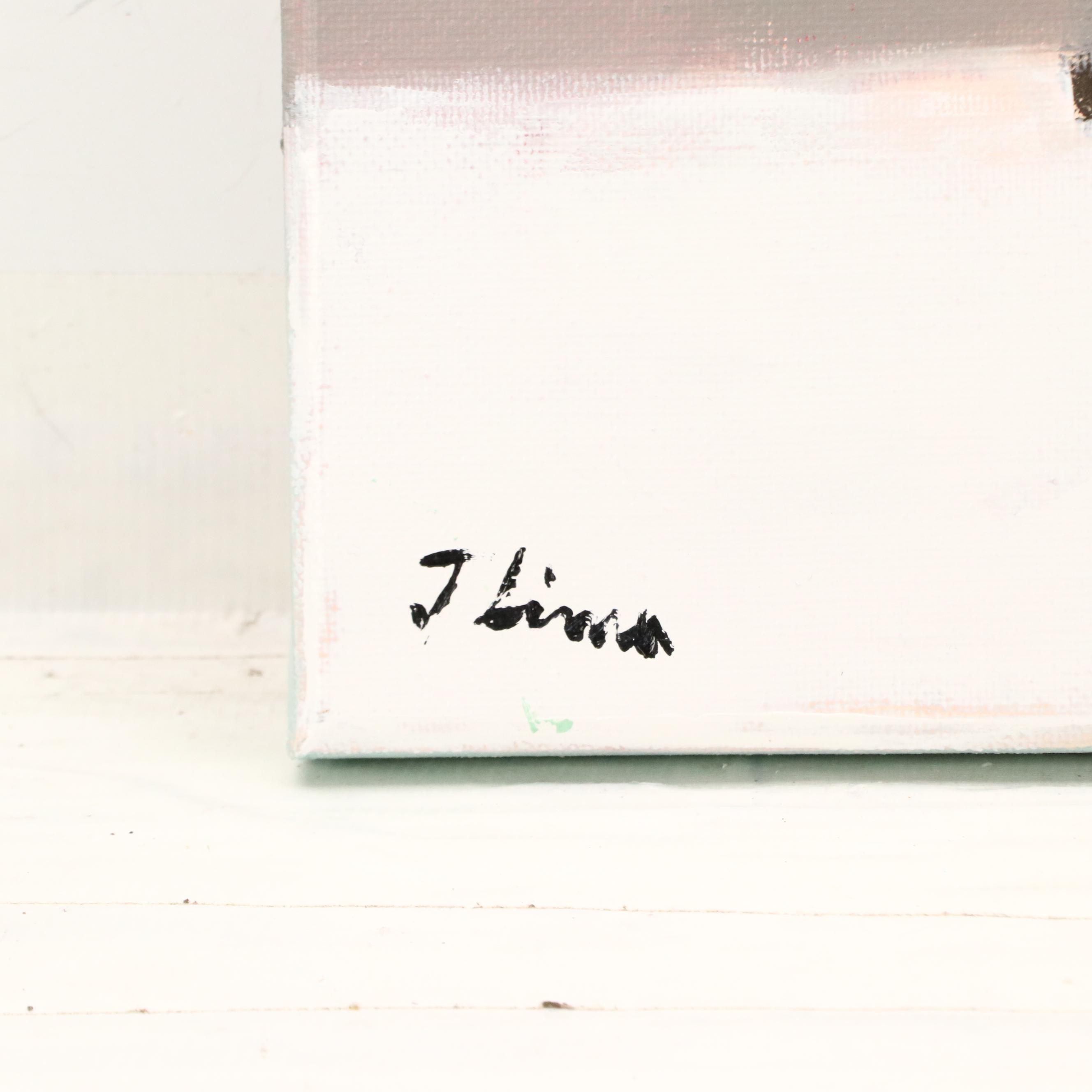 José M. Lima Geometric Abstract Oil Painting, 2025