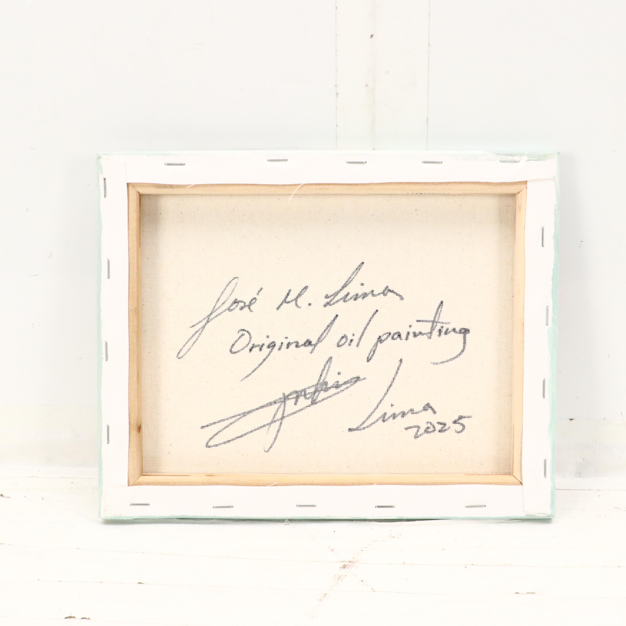 José M. Lima Geometric Abstract Oil Painting, 2025