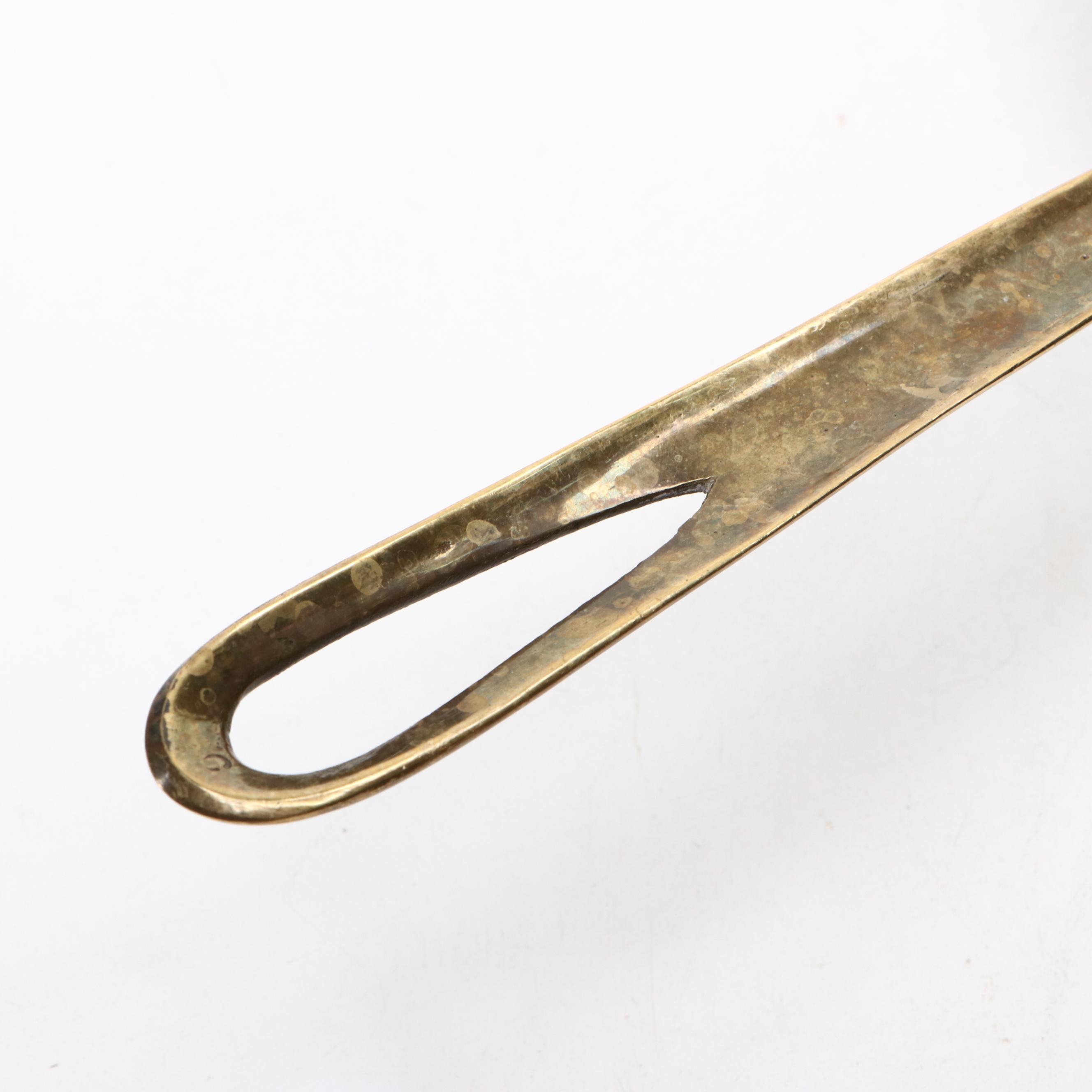 European Hammered Copper Pans with Brass Handles