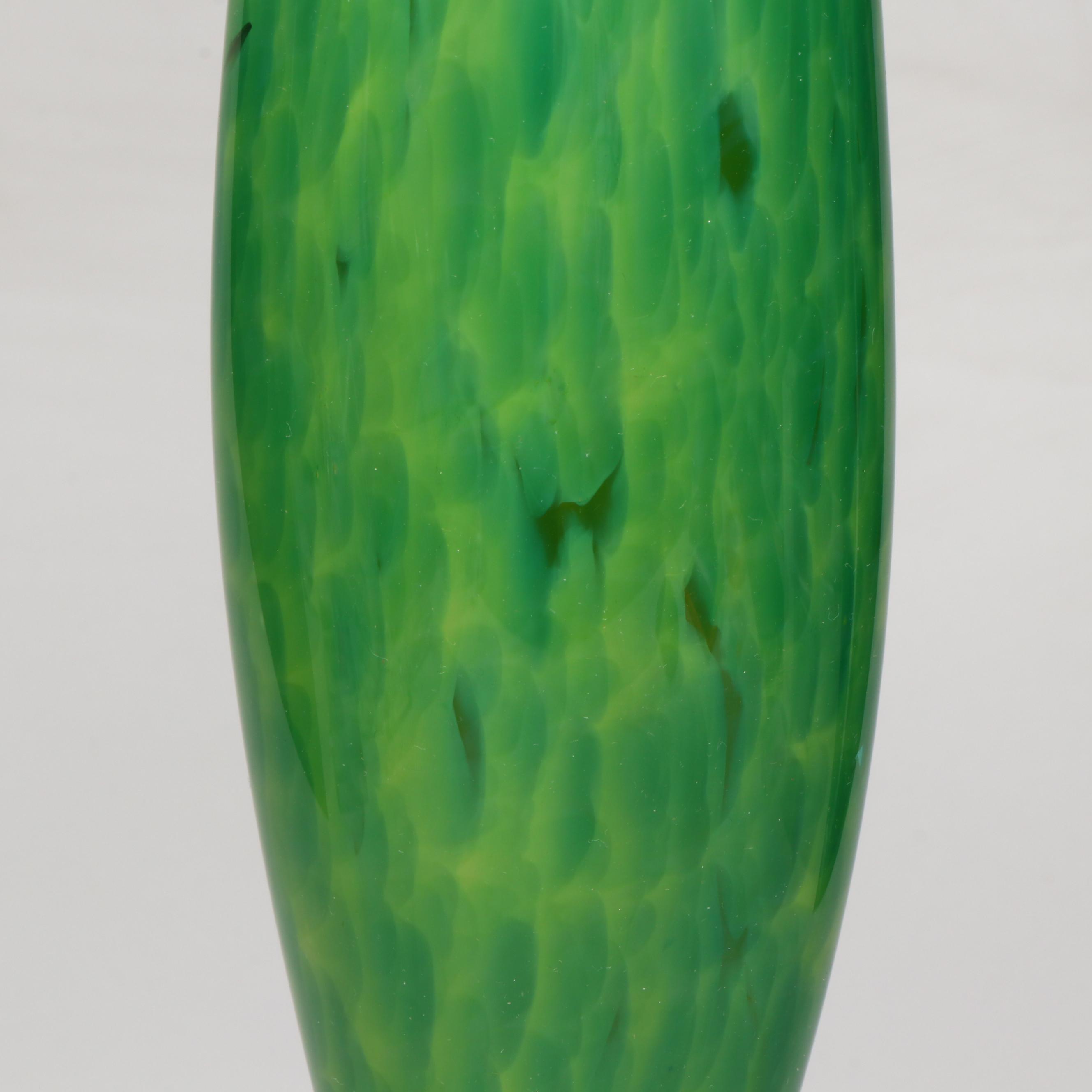 Willsea O'Brien Blown Glass Trumpet Vase