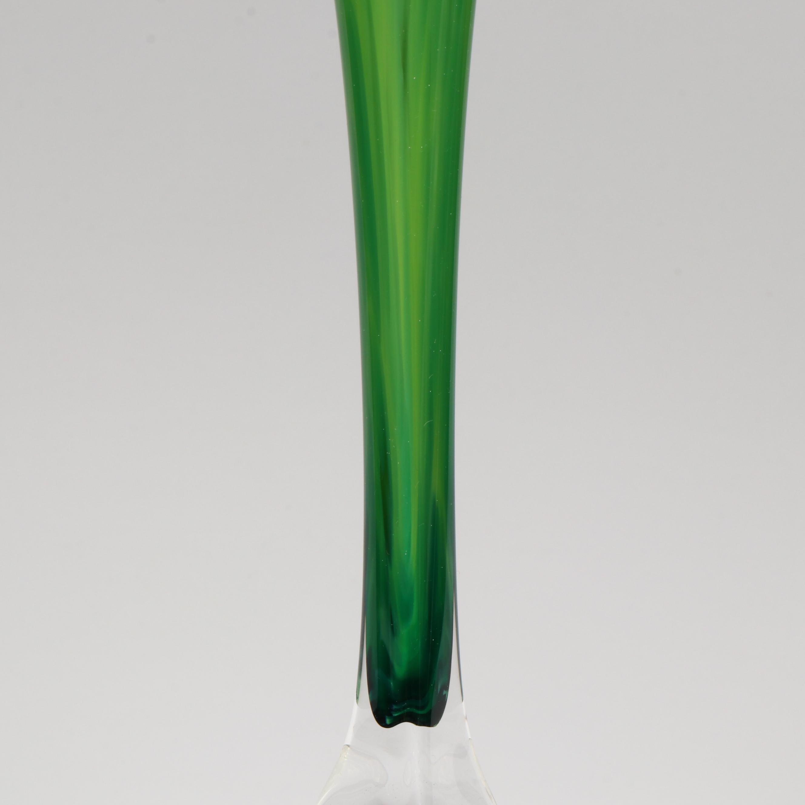 Willsea O'Brien Blown Glass Trumpet Vase
