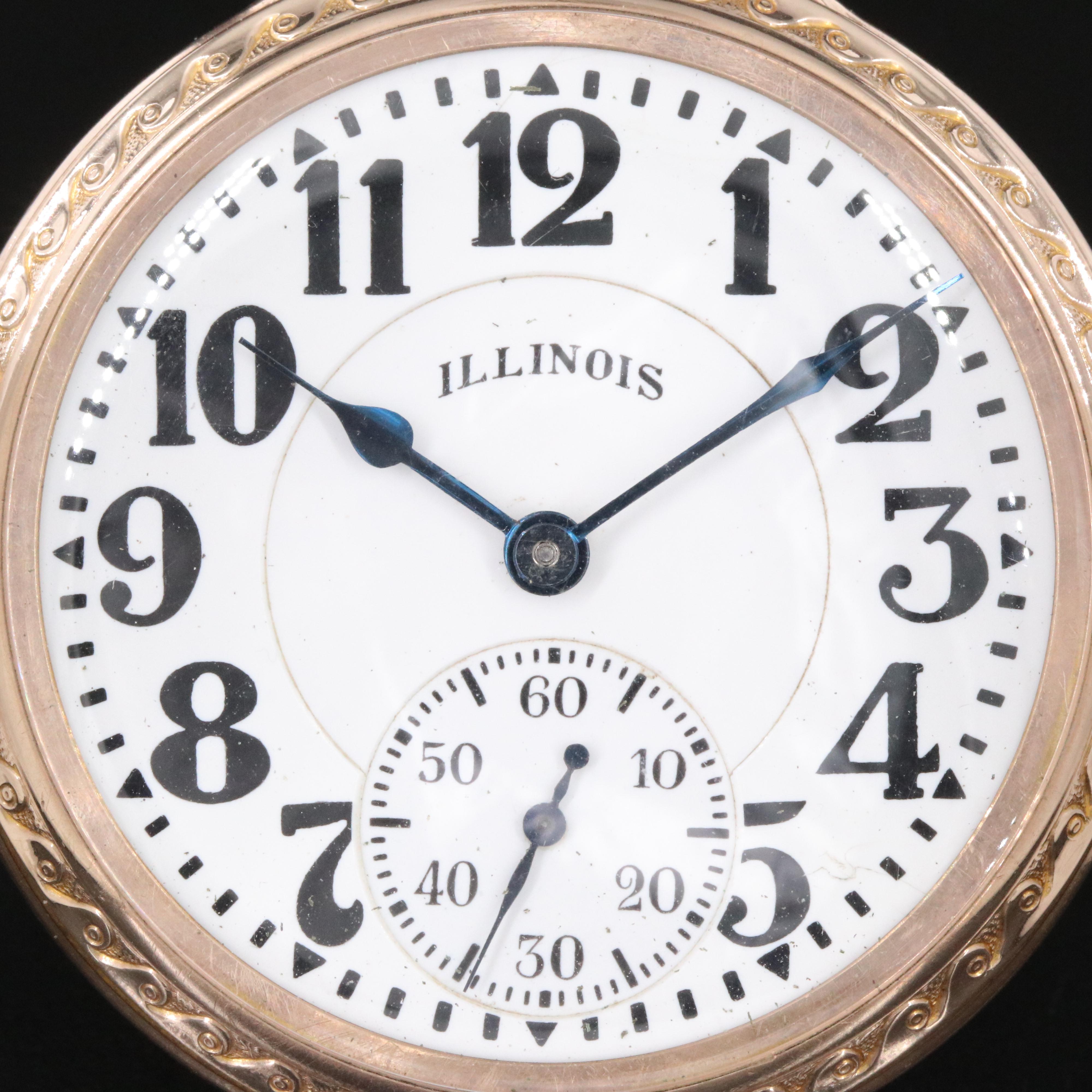 1929 Illinois Bunn Special Railroad Grade Gold Filled Pocket Watch