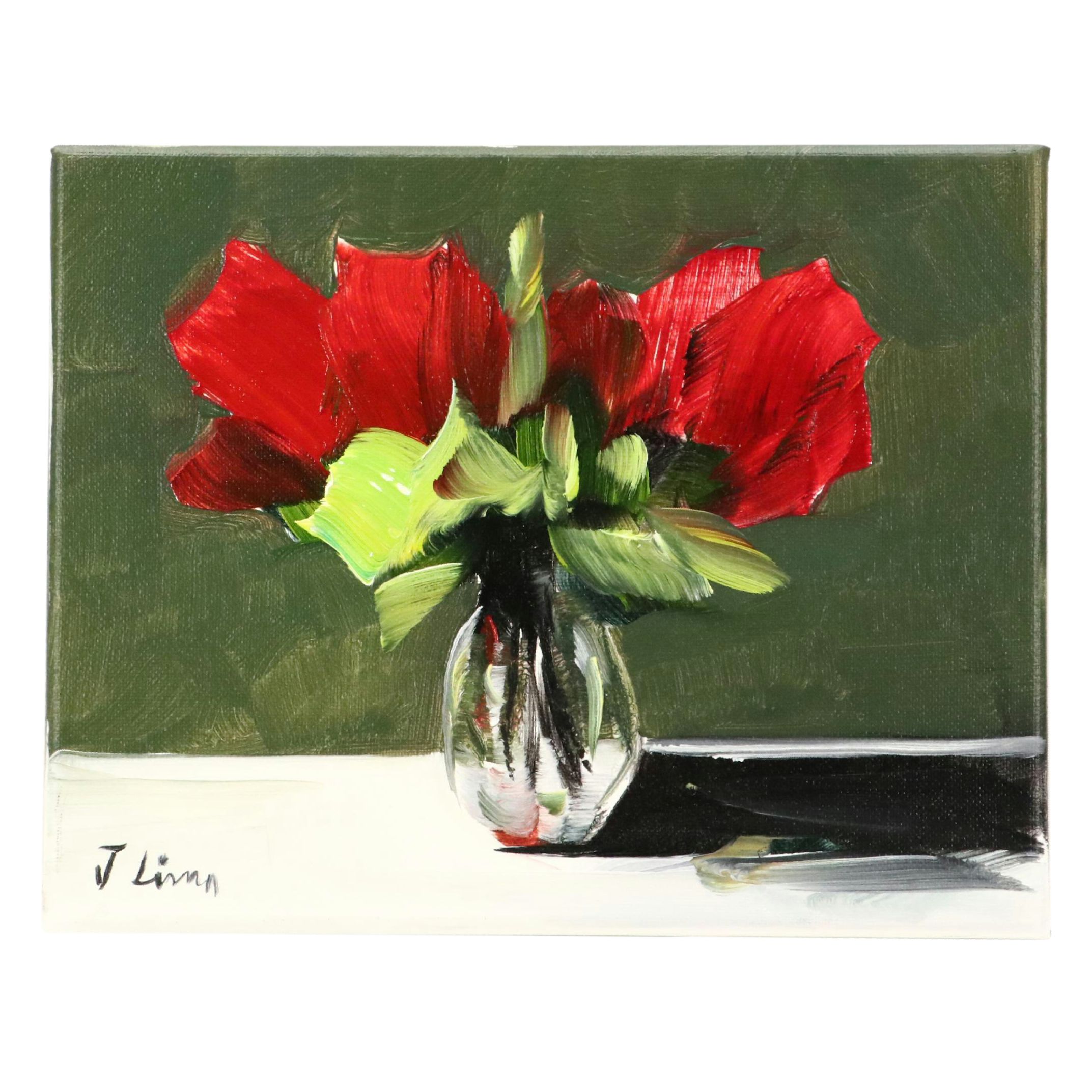 José M. Lima Floral Still Life Oil Painting, 2025