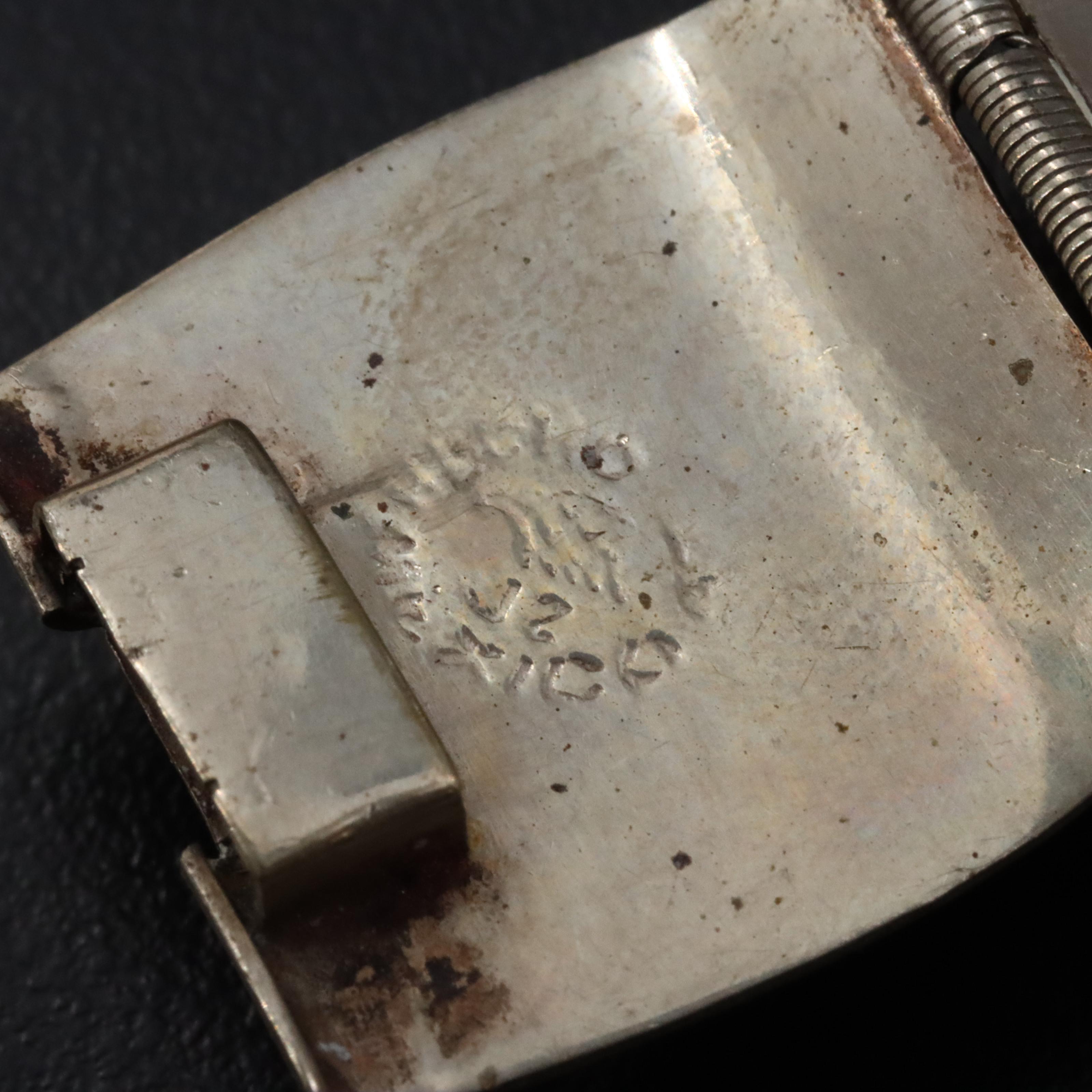 Mexican Warrior Panel Bracelet with Chalcedony