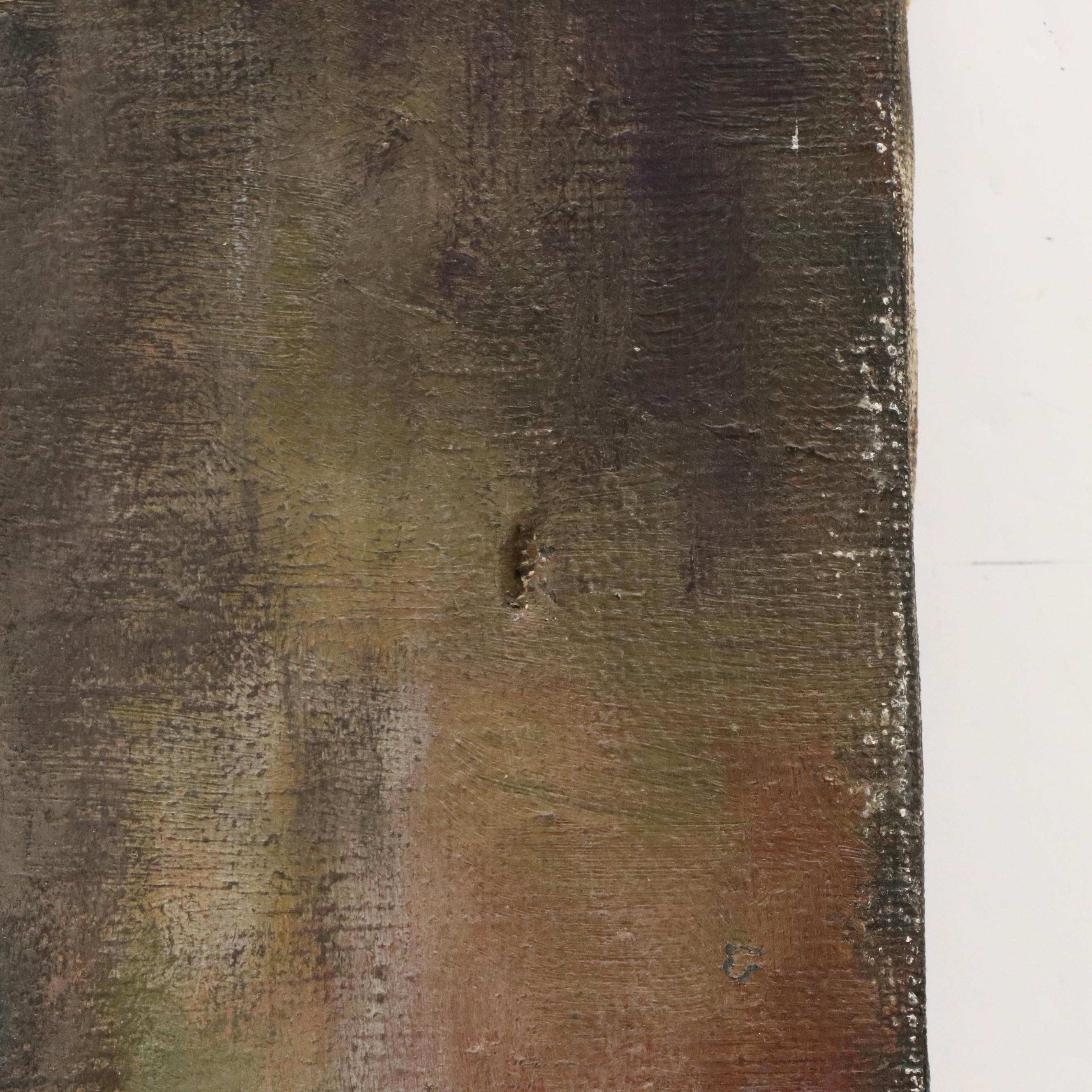 Harvey Shepard Portrait Oil Painting of Boy in Red Cap, Mid-20th Century